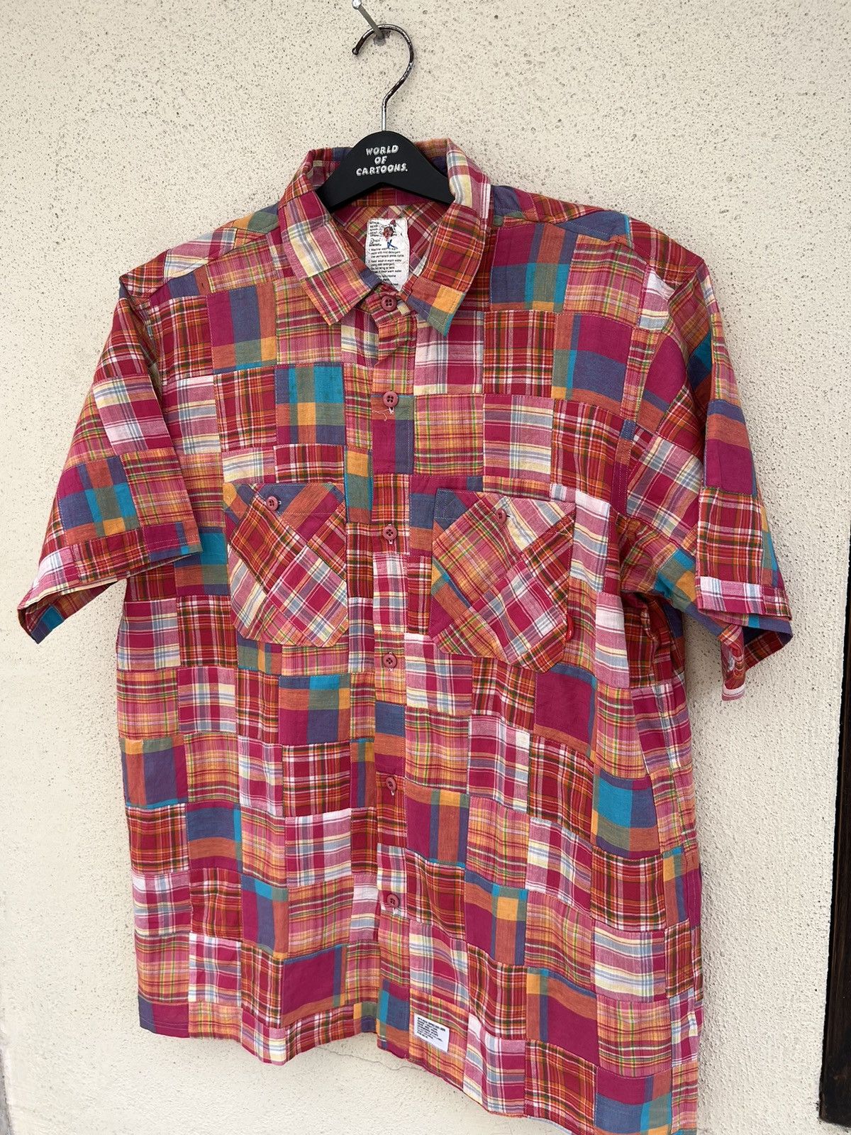 Japanese Brand × Wtaps WTAPS Japan Multicolor Patchwork Button Shirt Size US XL / EU 56 / 4 - 7 Thumbnail
