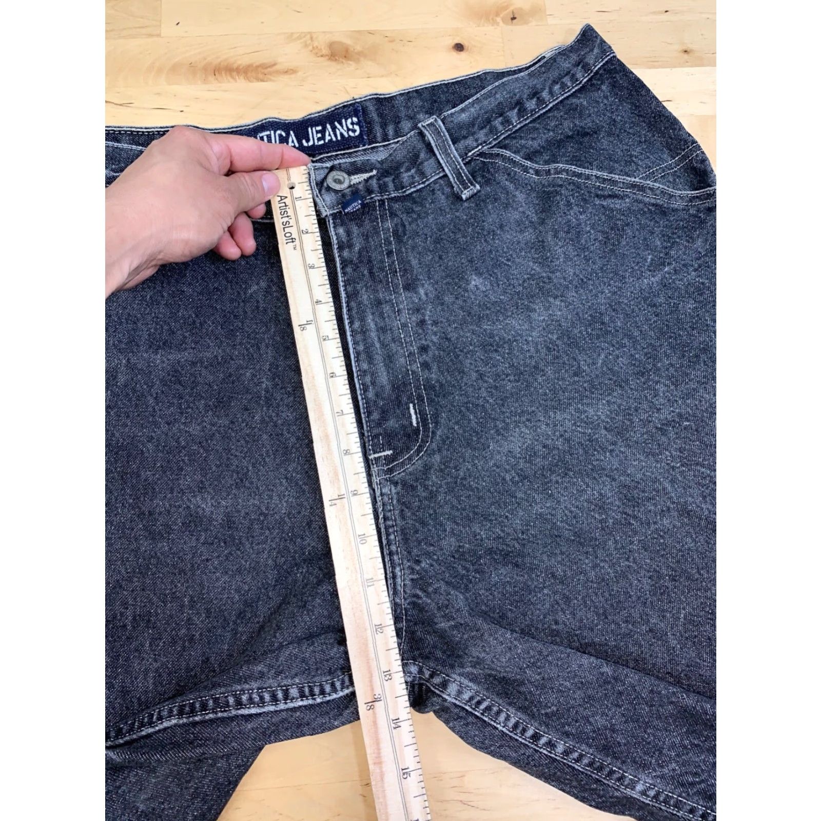 Nautica Nautica Denim Jorts 38 Black Baggy Carpenter Y2K Men Casual Jeans Short Size US 38 / EU 54 - 6 Thumbnail