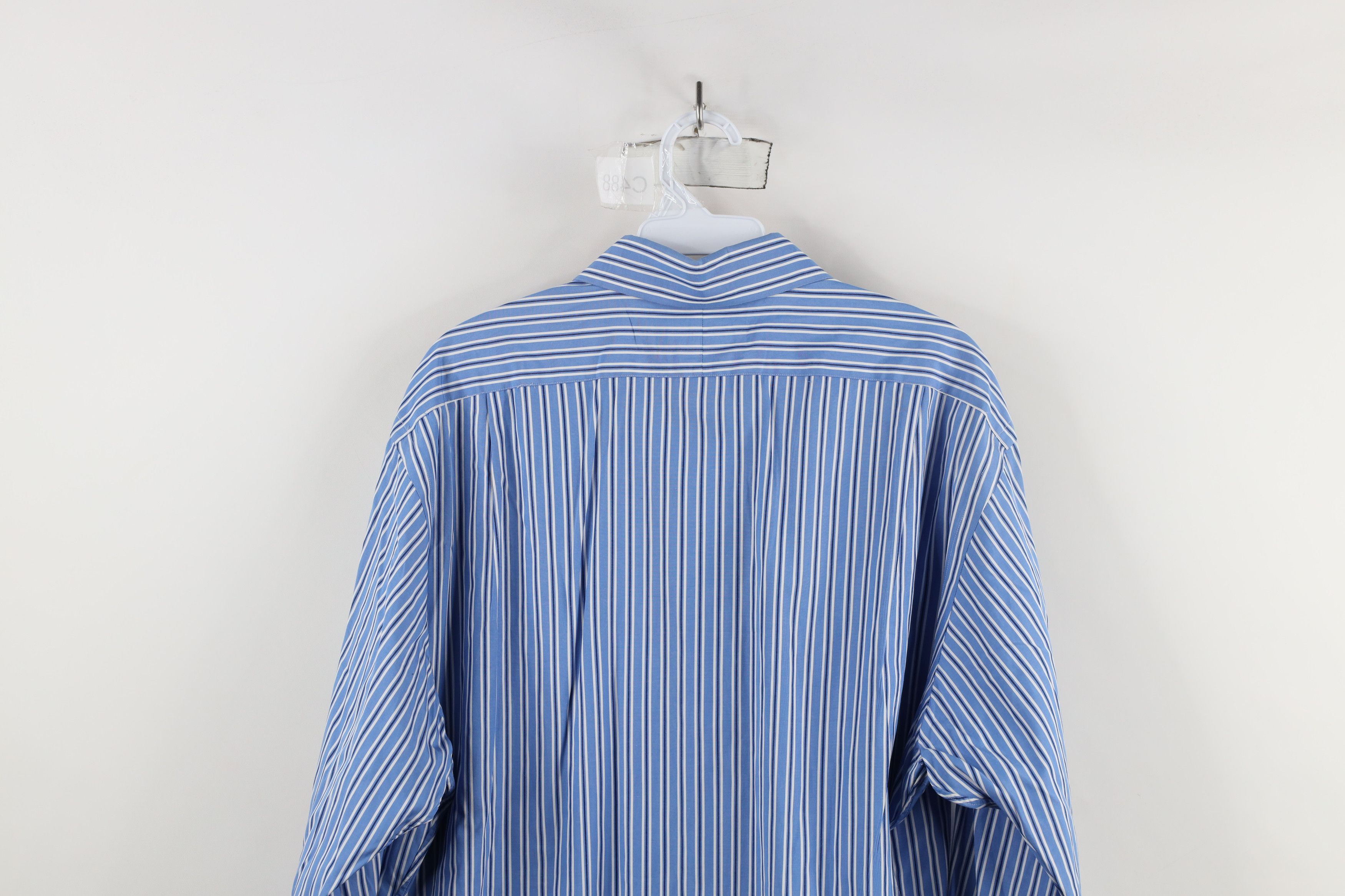 Ralph Lauren × Vintage Vintage Ralph Lauren Fit French Cuff Striped Button Shirt Size US M / EU 48-50 / 2 - 10 Thumbnail