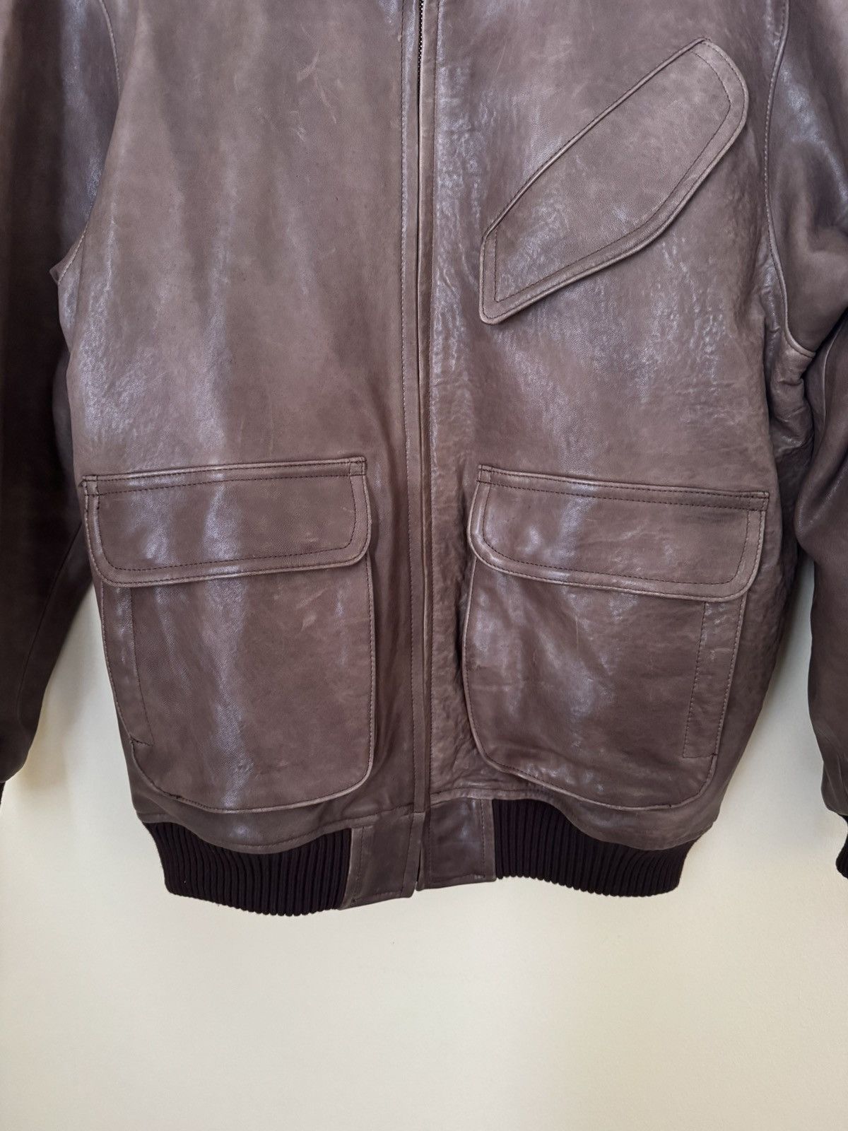 Auralee Auralee New Leather Blouson Jacket Brown Size 3 Size US S / EU 44-46 / 1 - 2 Thumbnail