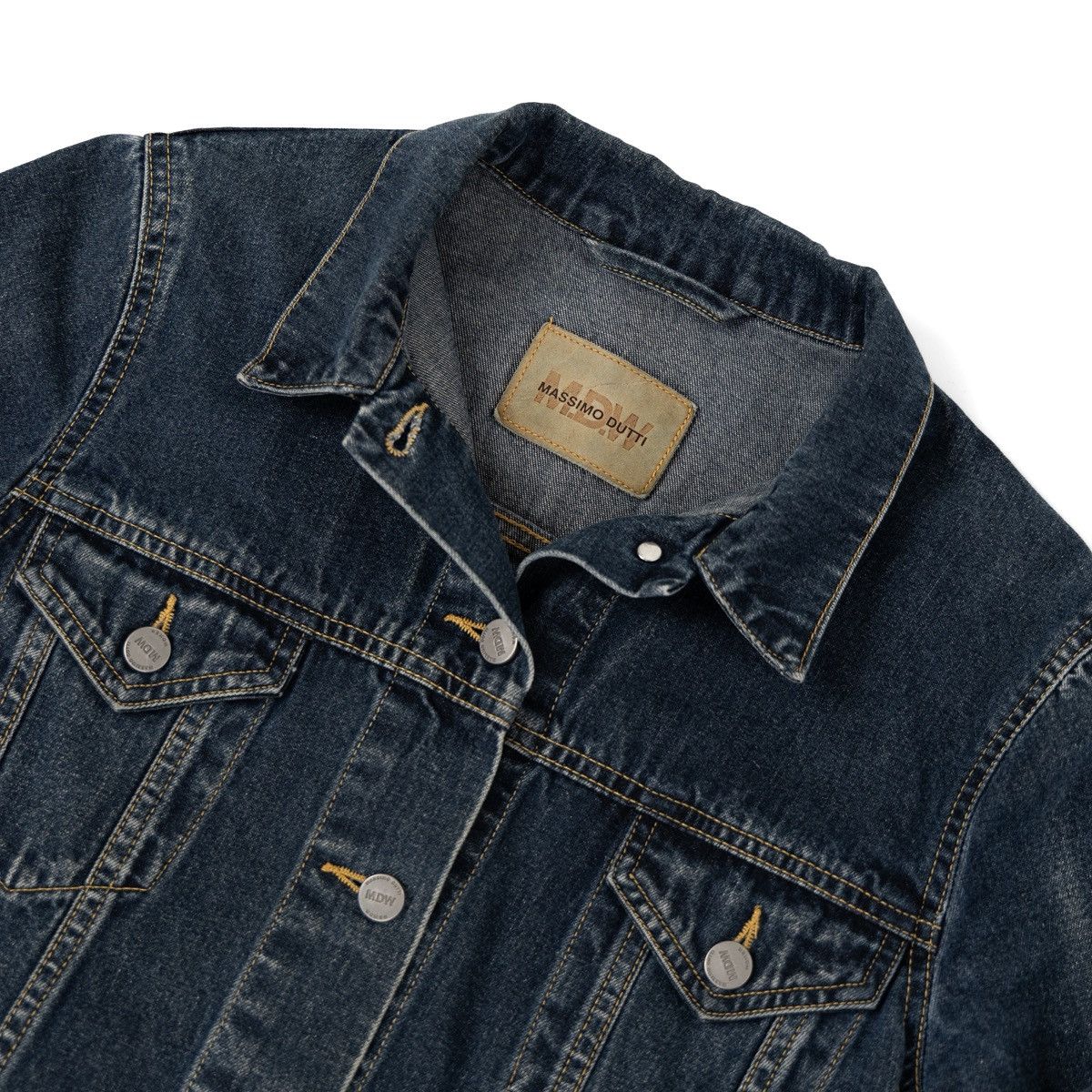 Massimo Dutti Massimo Dutti Womens Vintage Navy Denim Jacket Button Front Size M / US 6-8 / IT 42-44 - 5 Thumbnail