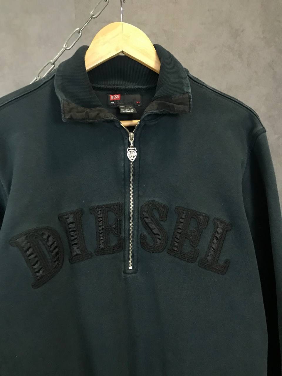 Diesel Diesel vintage designer 1/2 zip sweatshirt Size US M / EU 48-50 / 2 - 3 Thumbnail