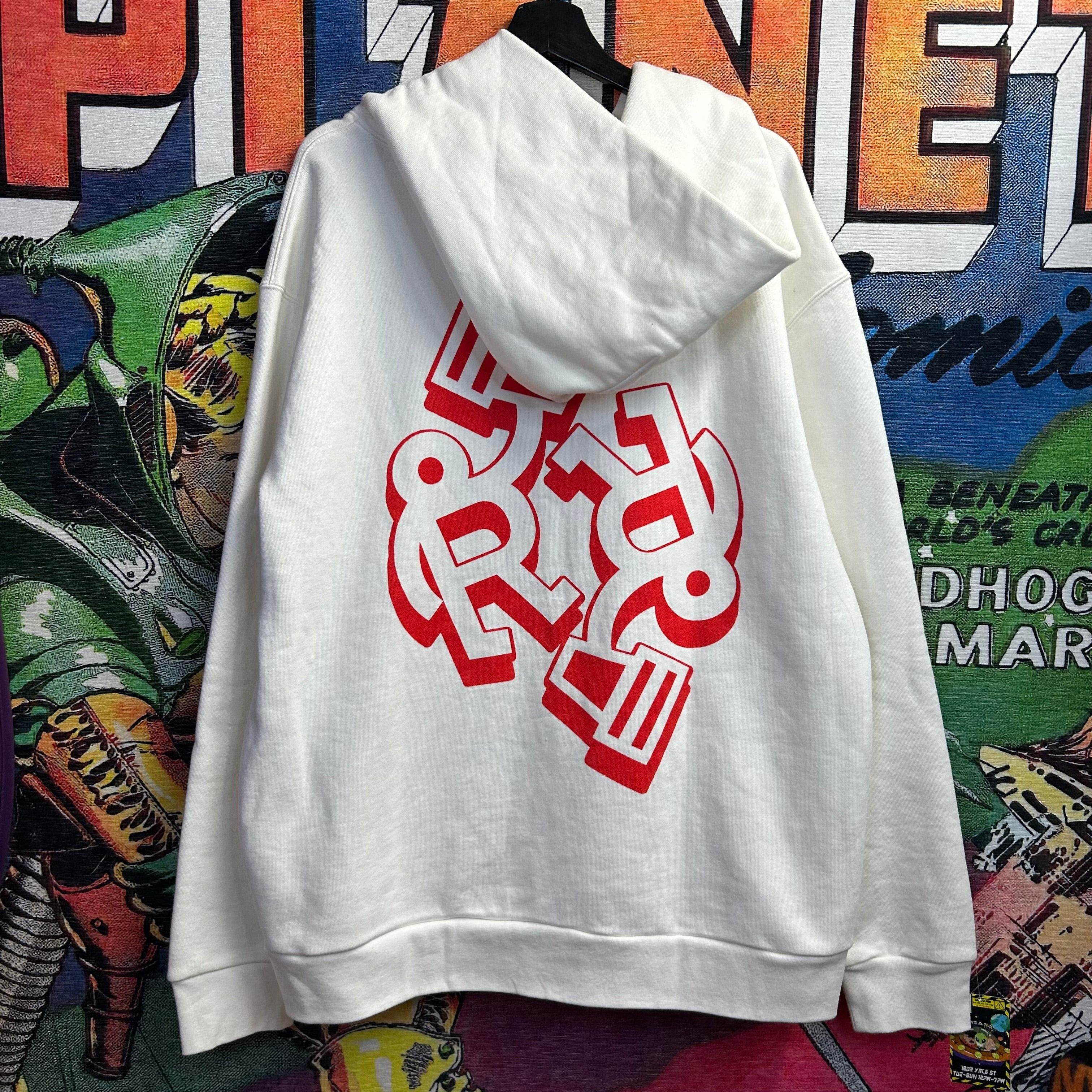 image of Designer Really Rich Hoodie Size XL in White, Men's