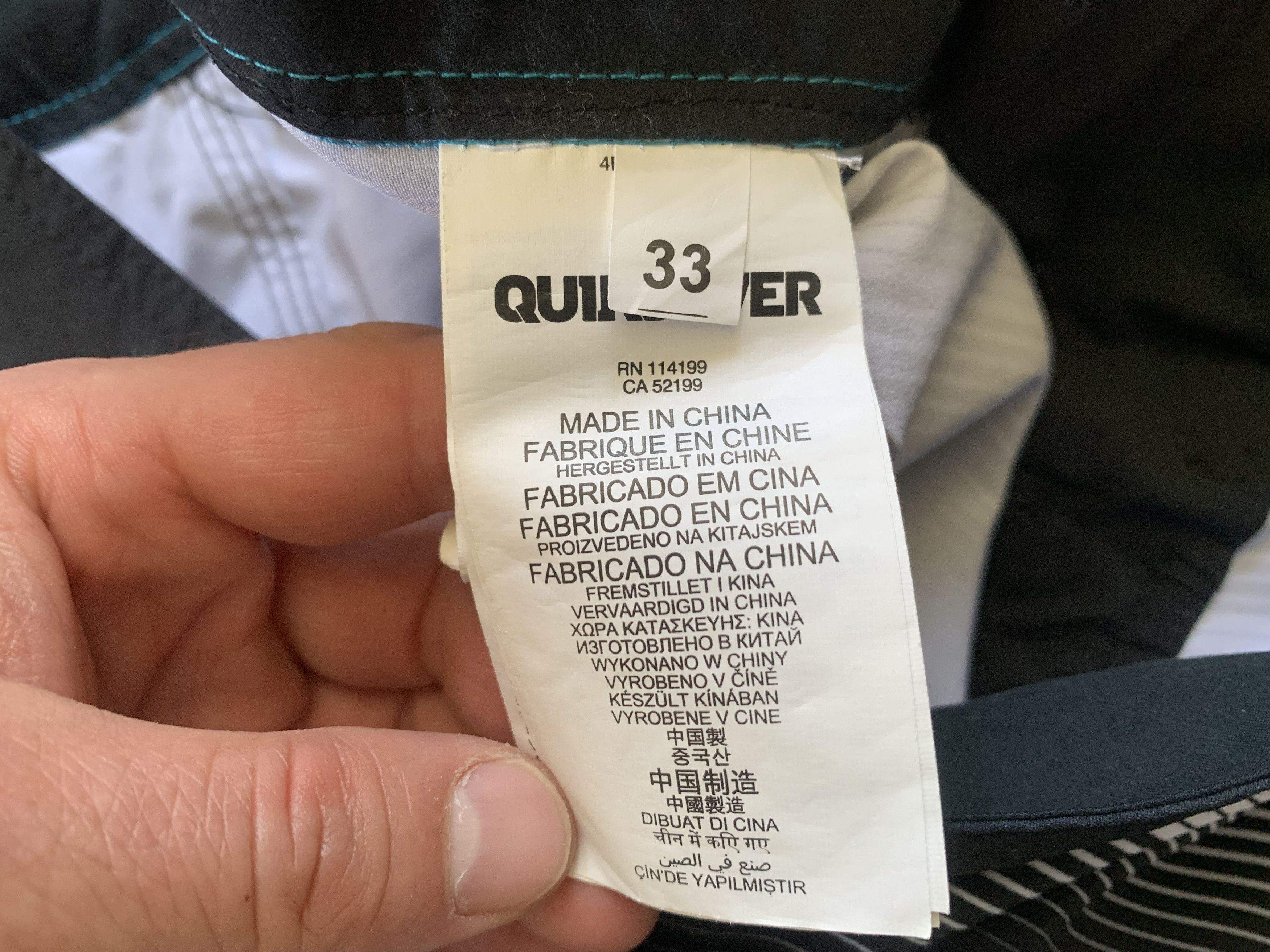 Quicksilver Quiksilver Men Swim Trunks Stripe Board Shorts Size US 33 - 8 Thumbnail