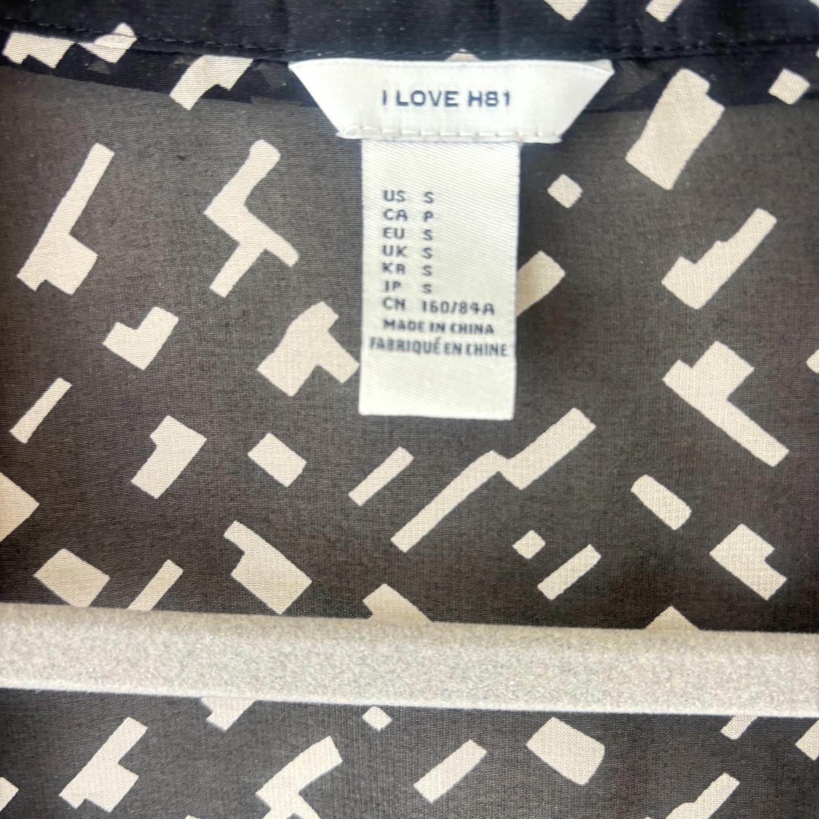 Other I LOVE H81 Patterned Sheer Blouse Size S / US 4 / IT 40 - 5 Thumbnail