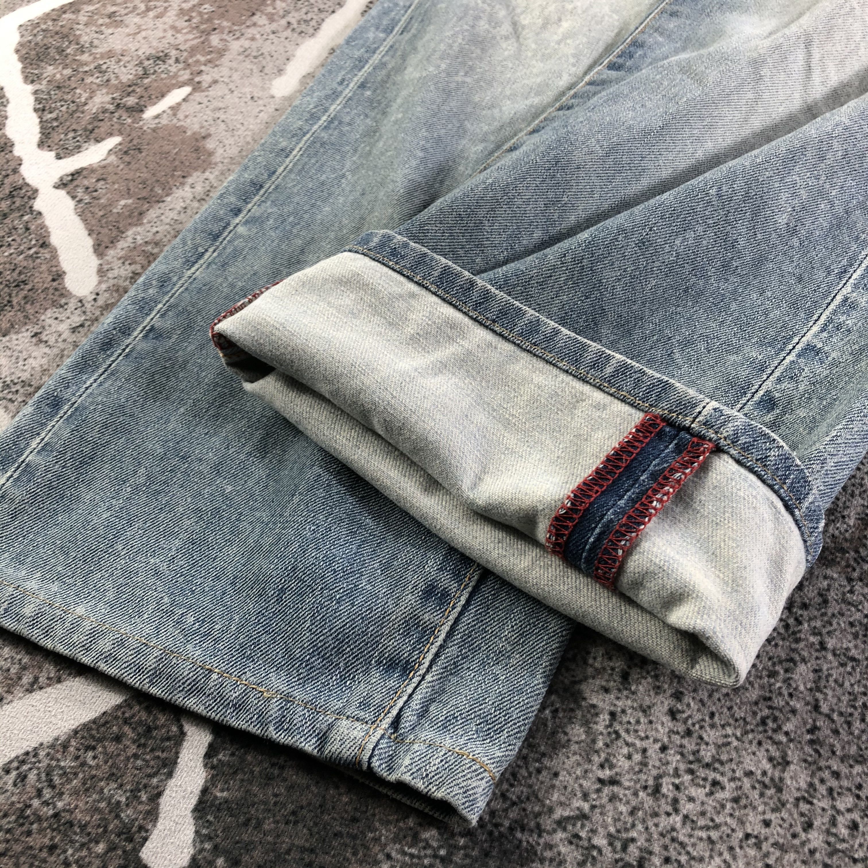 Edwin Vintage Edwin 503 Jeans Distressed Denim KJ2355 Size US 30 / EU 46 - 6 Thumbnail