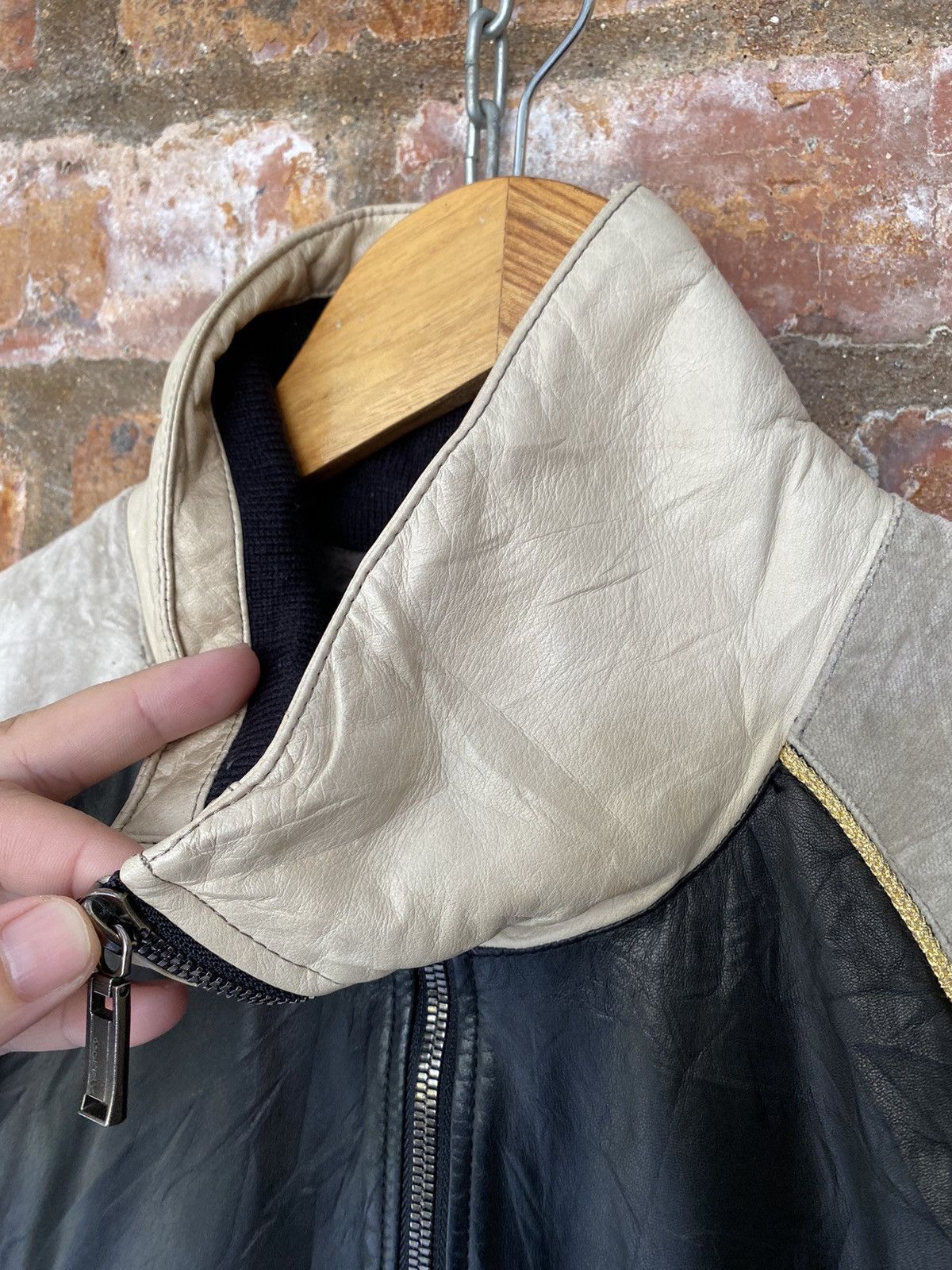 02DERIV. 02 Deriv Leather and velvet Jacket Size US S / EU 44-46 / 1 - 6 Thumbnail