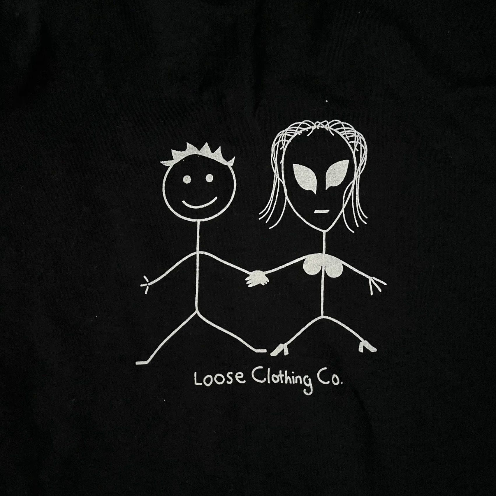 Vintage VINTAGE Alien Extraterrestrial UFO T-Shirt Mens L Black 90s Aliens Funny Comedy Skate Mens Size US L / EU 52-54 / 3 - 2 Thumbnail