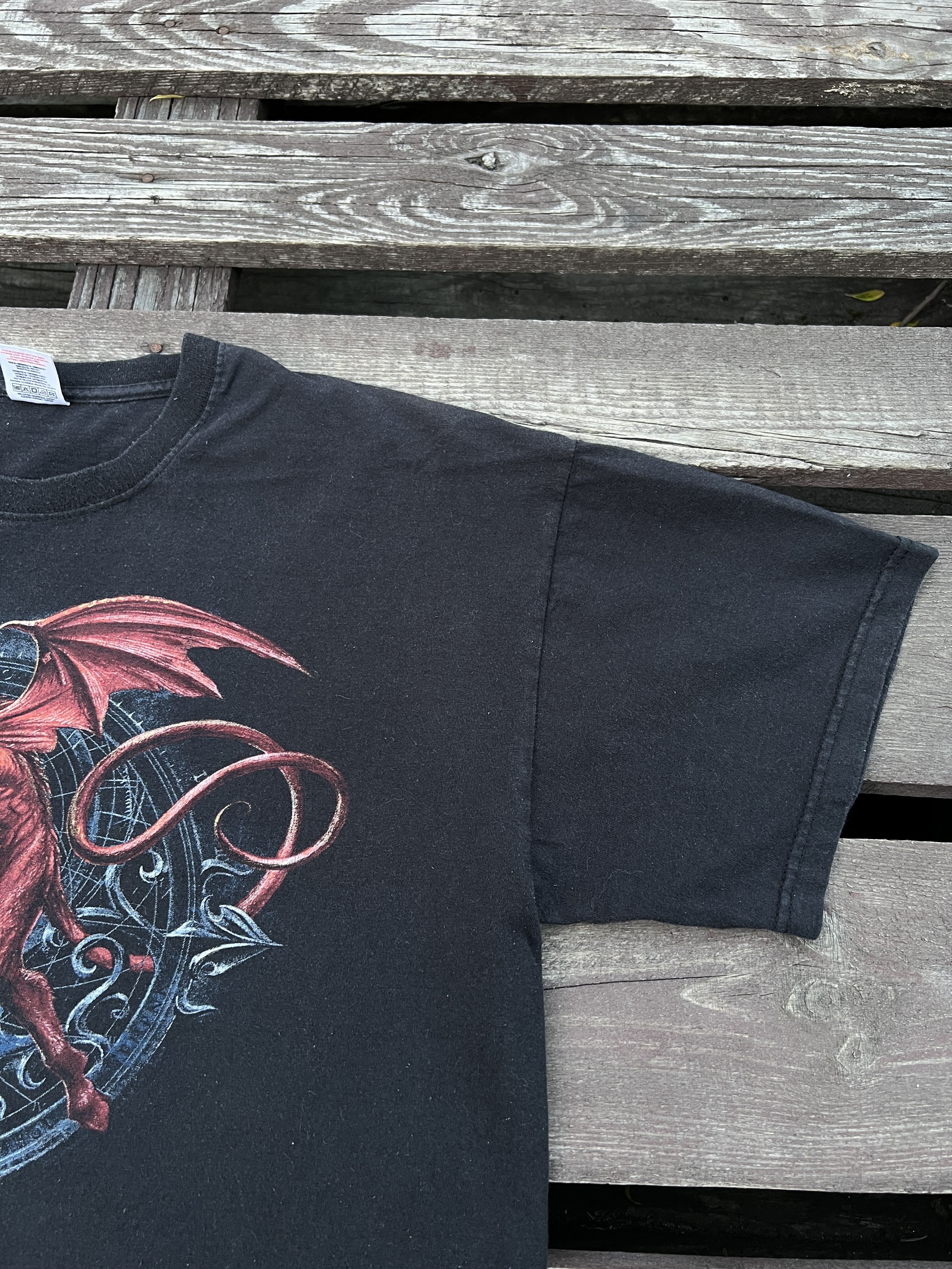 Fruit Of The Loom Vintage 2000s Alchemy Gothic Baphomet T-shirt Size US L / EU 52-54 / 3 - 11 Thumbnail