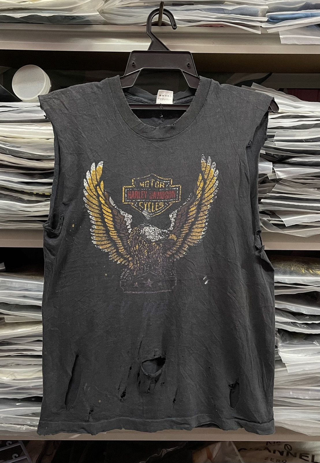 Harley Davidson Vintage Y2K Distressed Harley Davidson Sleeveless🔥🔥🔥 Size US M / EU 48-50 / 2 - 1 Thumbnail