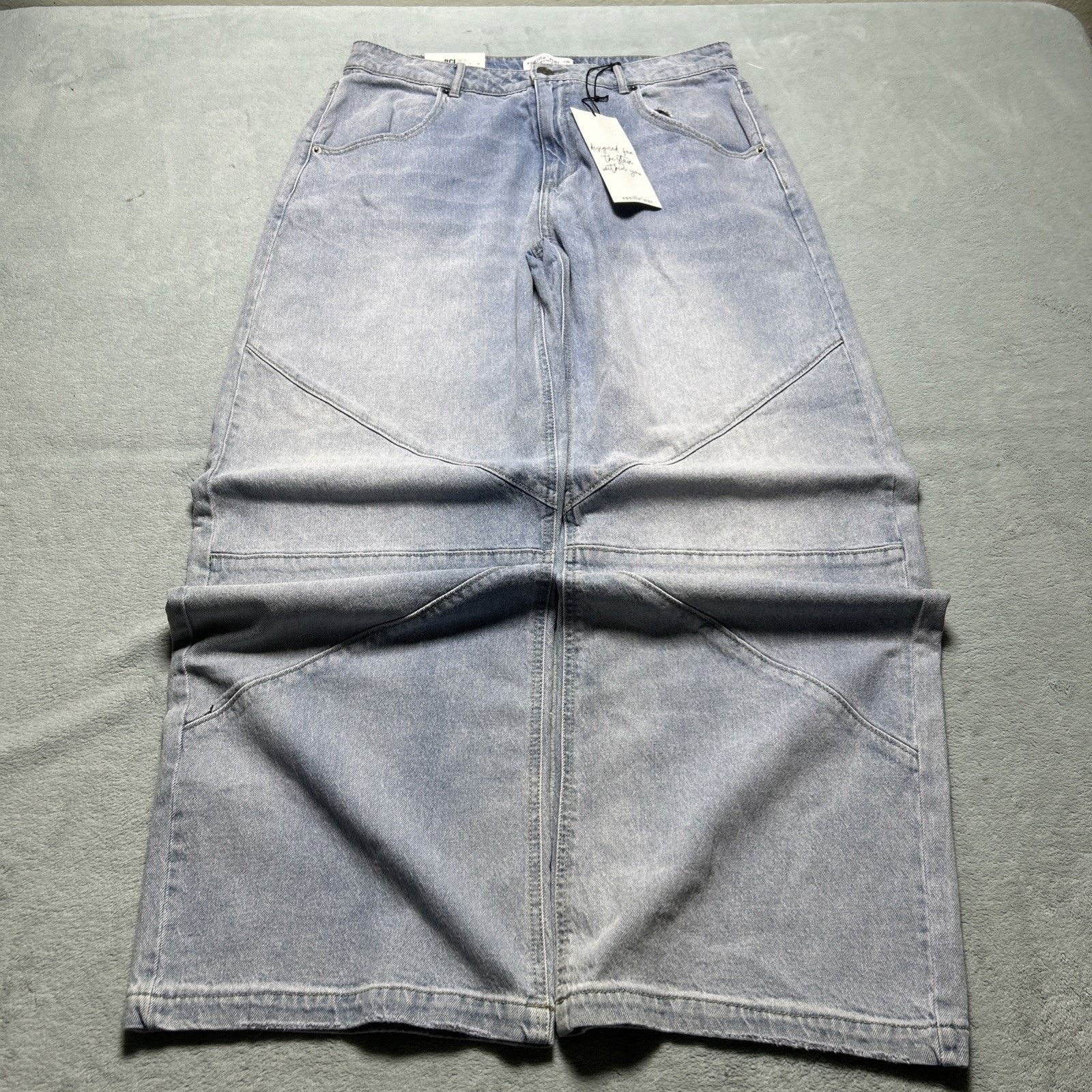 JNCO Patchwork Beyond Baggy Jeans Womens 11 - 32x30 Wide Hamilton Size 32" / US 10 / IT 46 - 20 Thumbnail