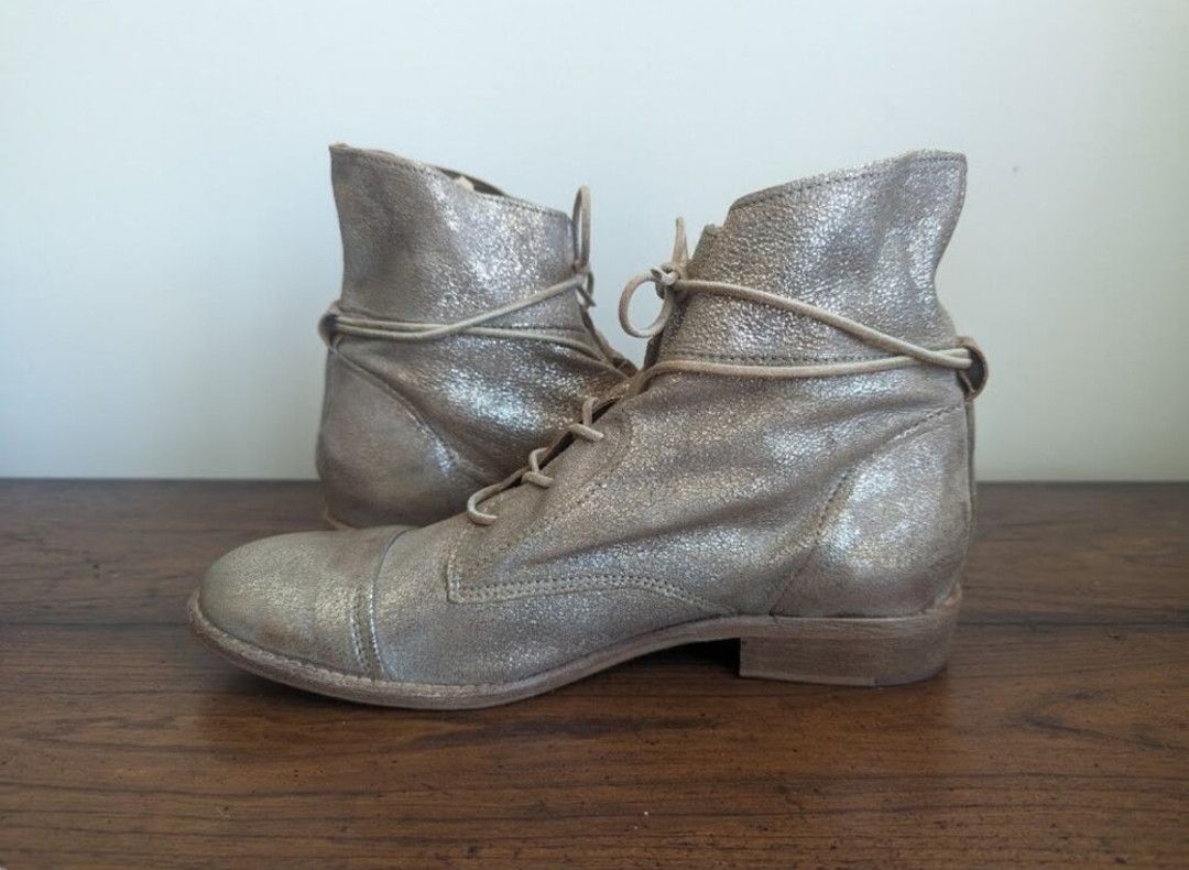 Other Miz Mooz gold ankle boots Size US 9 / IT 39 - 6 Thumbnail