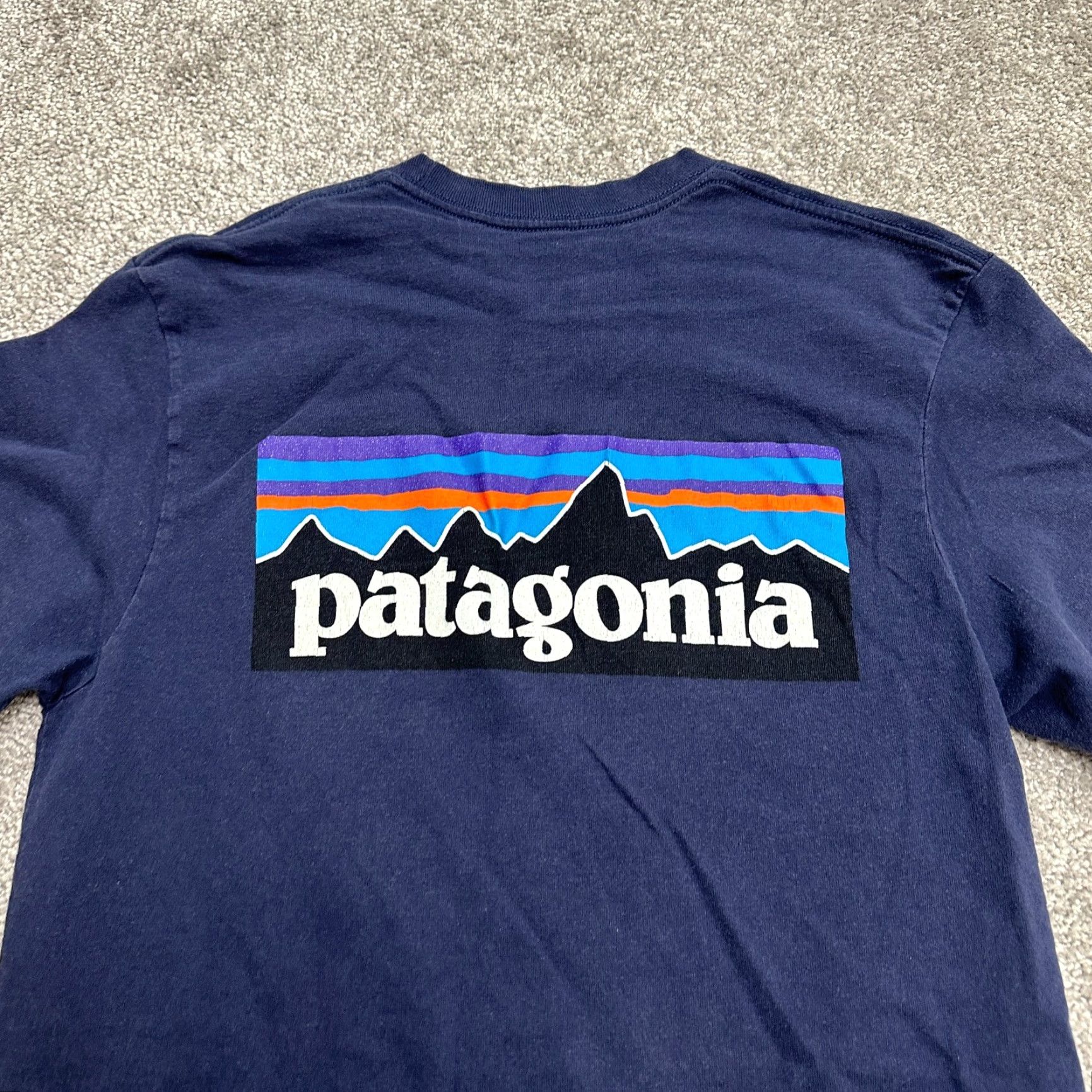 Patagonia Patagonia Responsibili Tee T-Shirt Womens Small Blue Crew Graphic Short Sleeve Size S / US 4 / IT 40 - 4 Thumbnail