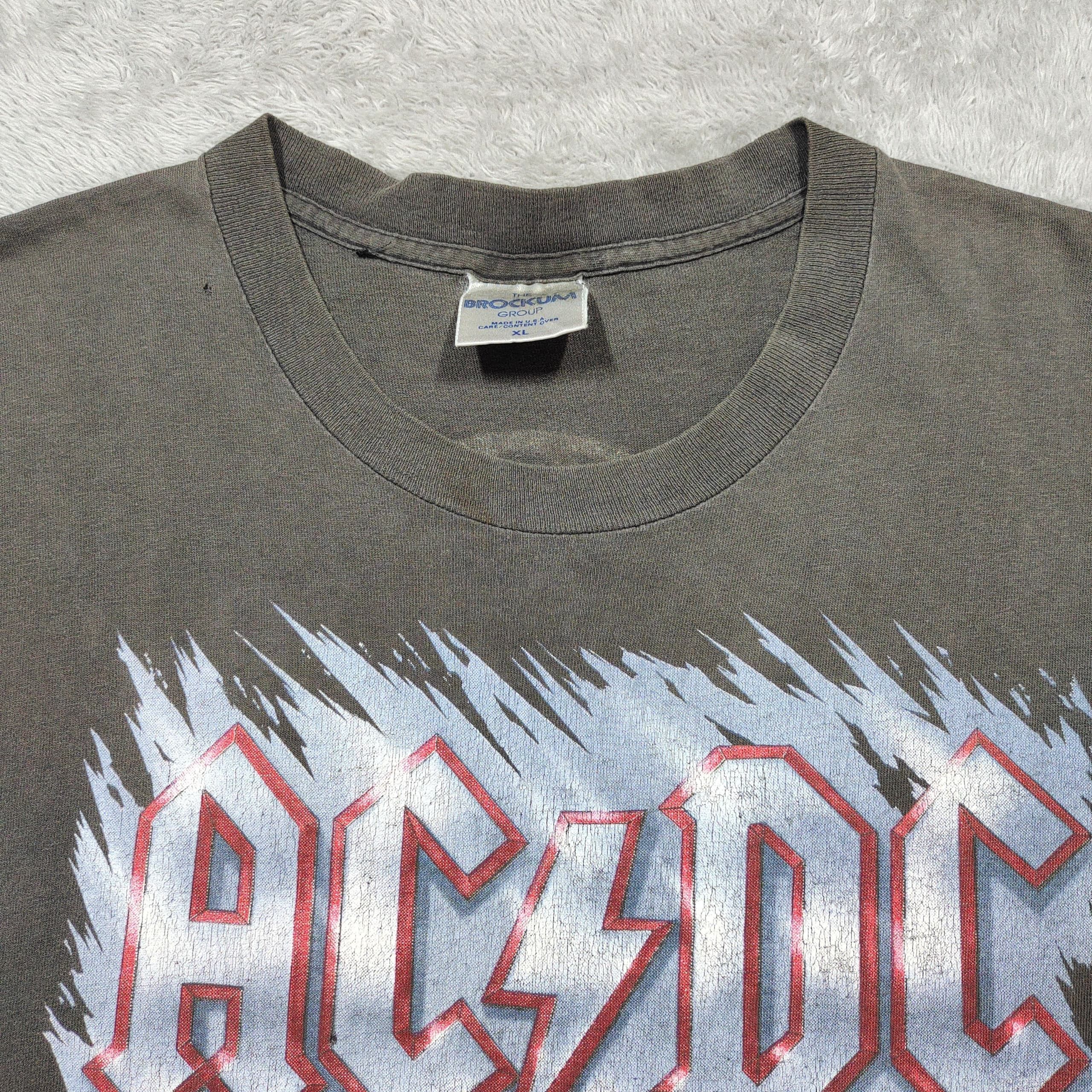 Band Tees VINTAGE DISTRESSED BROCKUM 1990 ACDC THE RAZORS EDGE T SHIRT Size US S / EU 44-46 / 1 - 5 Thumbnail