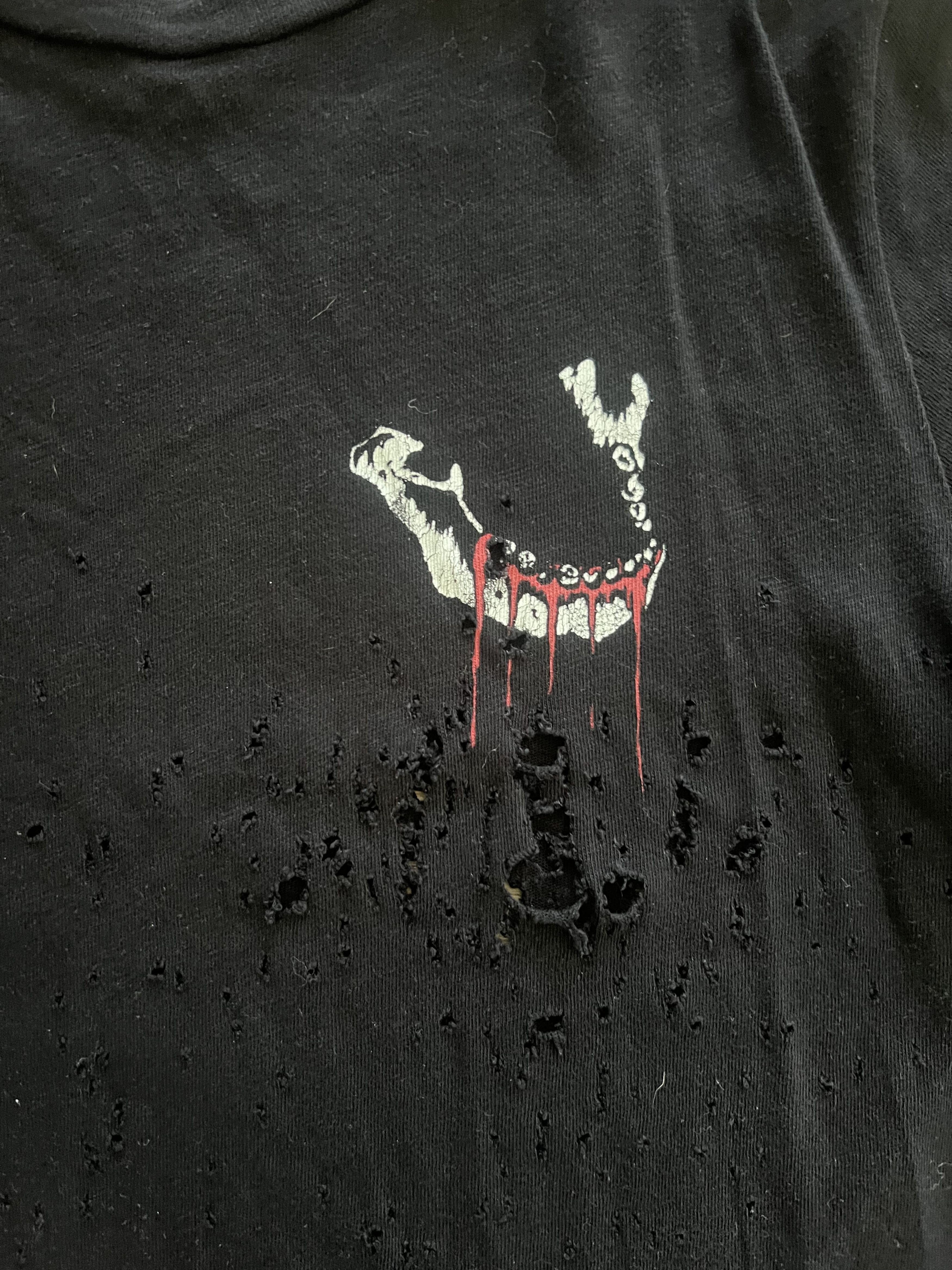 Amiri Amiri Jaw Print Distressed T Shirt Size US L / EU 52-54 / 3 - 2 Thumbnail