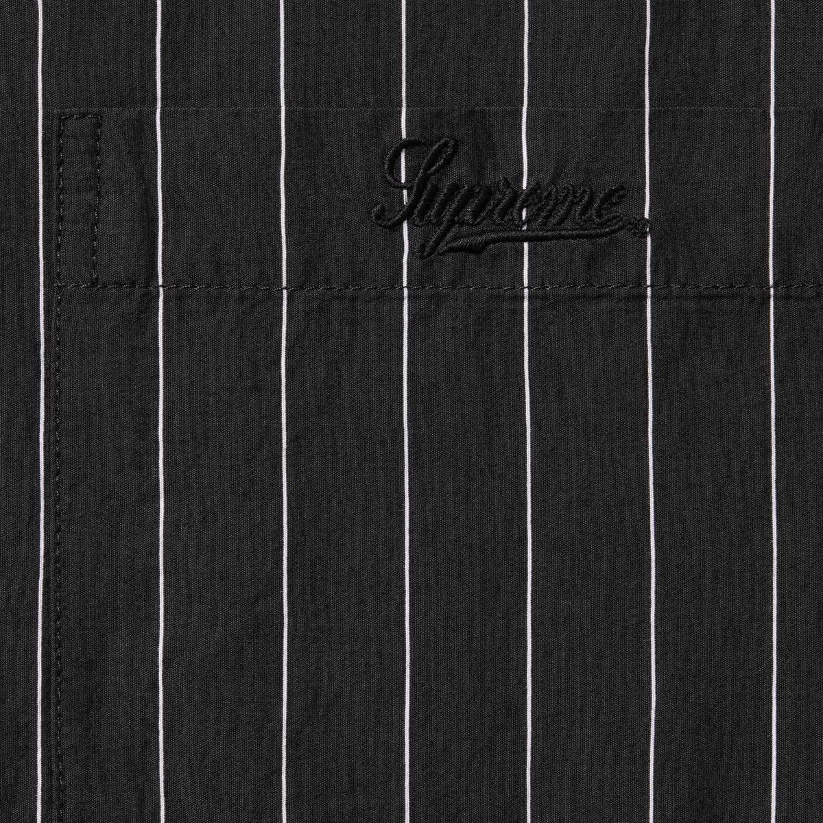Supreme Supreme Stripe Short-Sleeve Pajama Shirt Black SS25 Sz Large Size US L / EU 52-54 / 3 - 2 Thumbnail