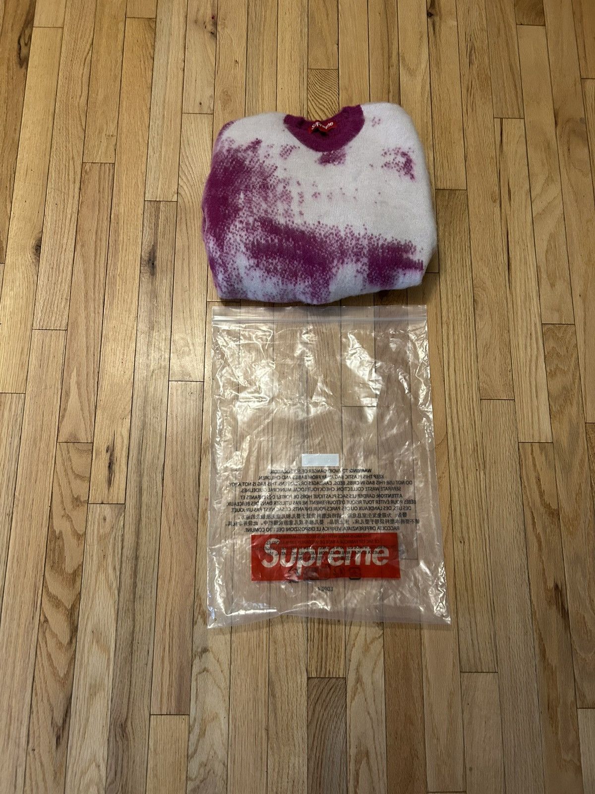 Band Tees × Supreme Supreme Aphex Twin Mohair Sweater Fuchsia Size US M / EU 48-50 / 2 - 9 Thumbnail