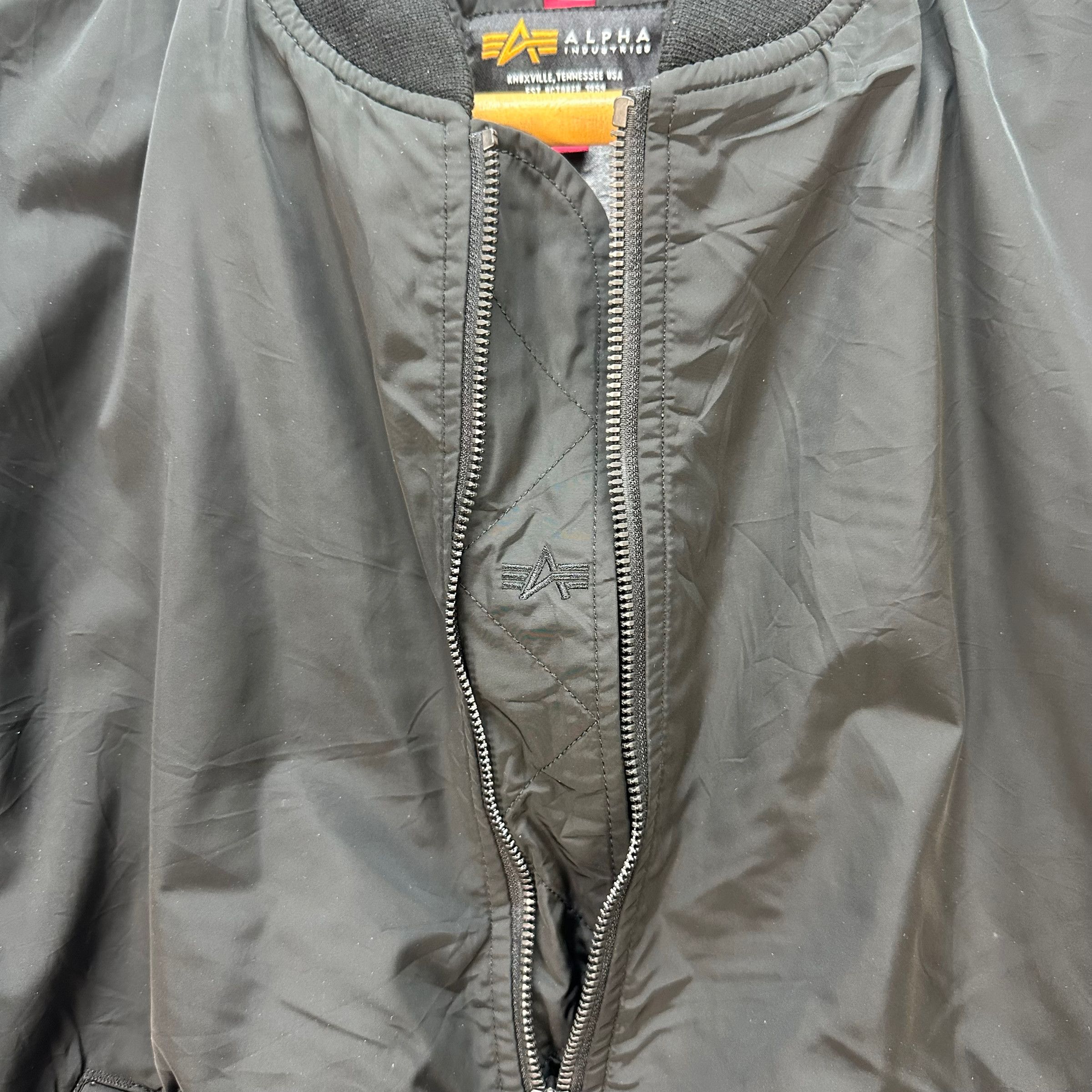 Alpha Industries Alpha Industries Black Bomber Jacket #7677-163 Size XL / US 12-14 / IT 48-50 - 8 Thumbnail