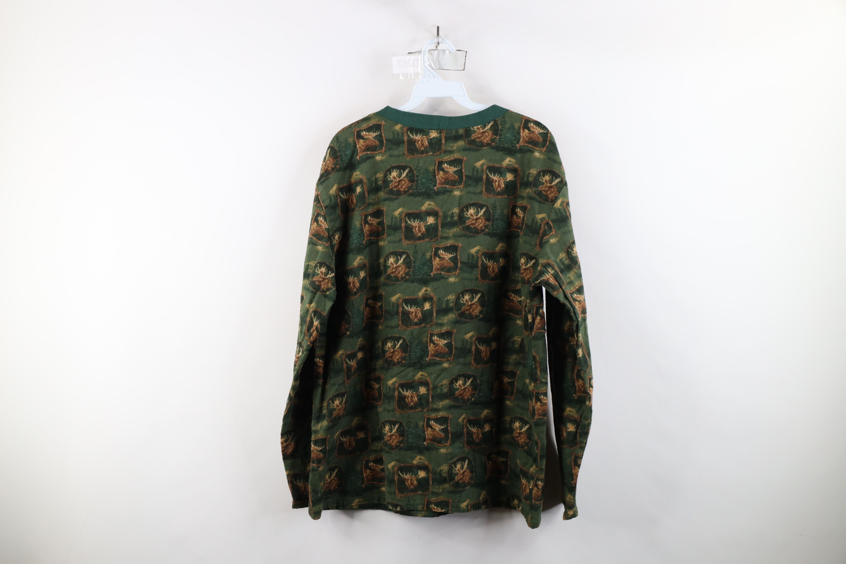 Vintage Vintage 90s Streetwear Moose Nature Long Sleeve T-Shirt Size US L / EU 52-54 / 3 - 6 Thumbnail
