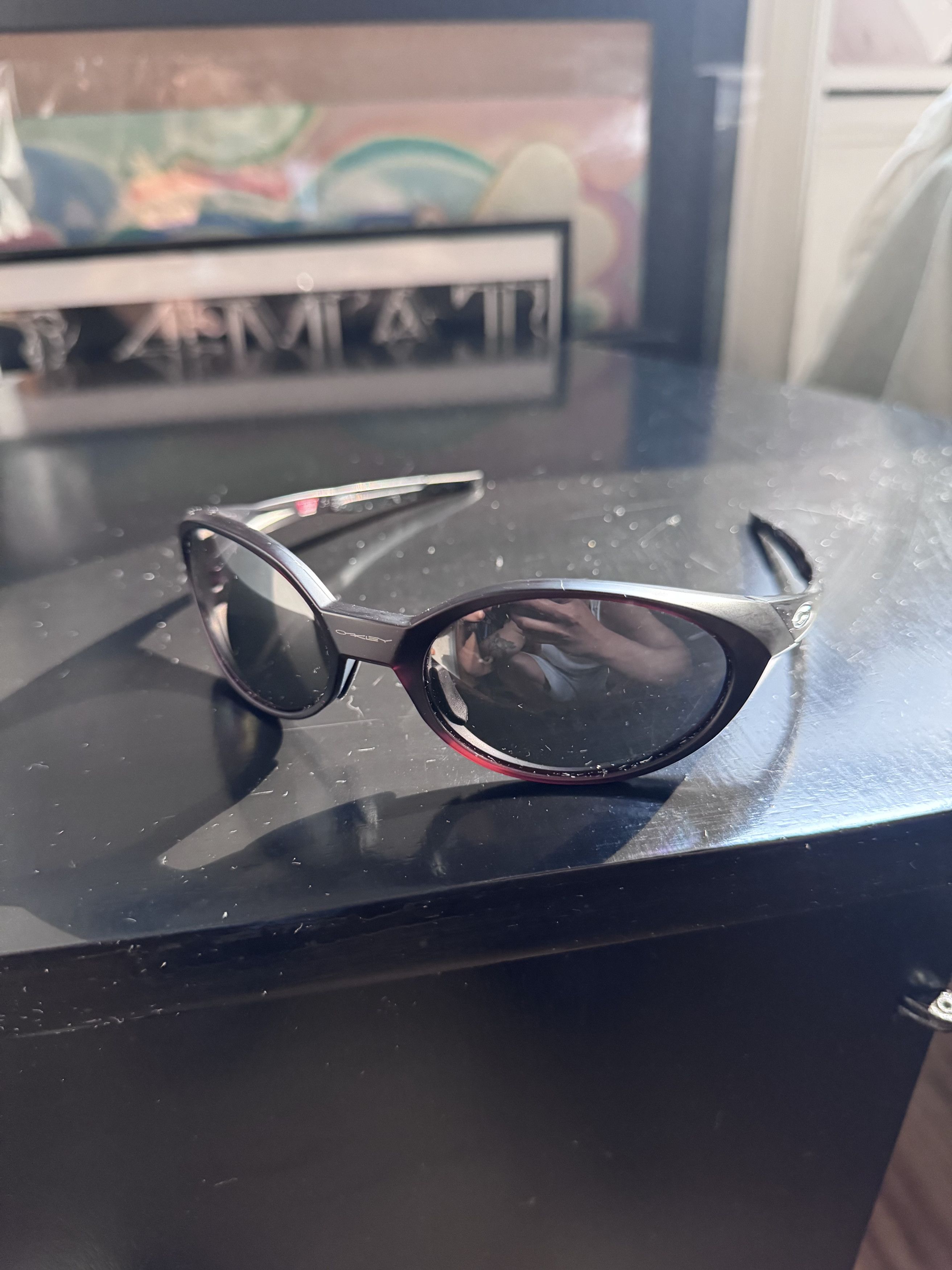 【レア】Oakley Eye Jacket　90’s 初期モデル　シルバー レア】Oakley Eye Jacket 90's 初期モデル シルバー - メルカリ