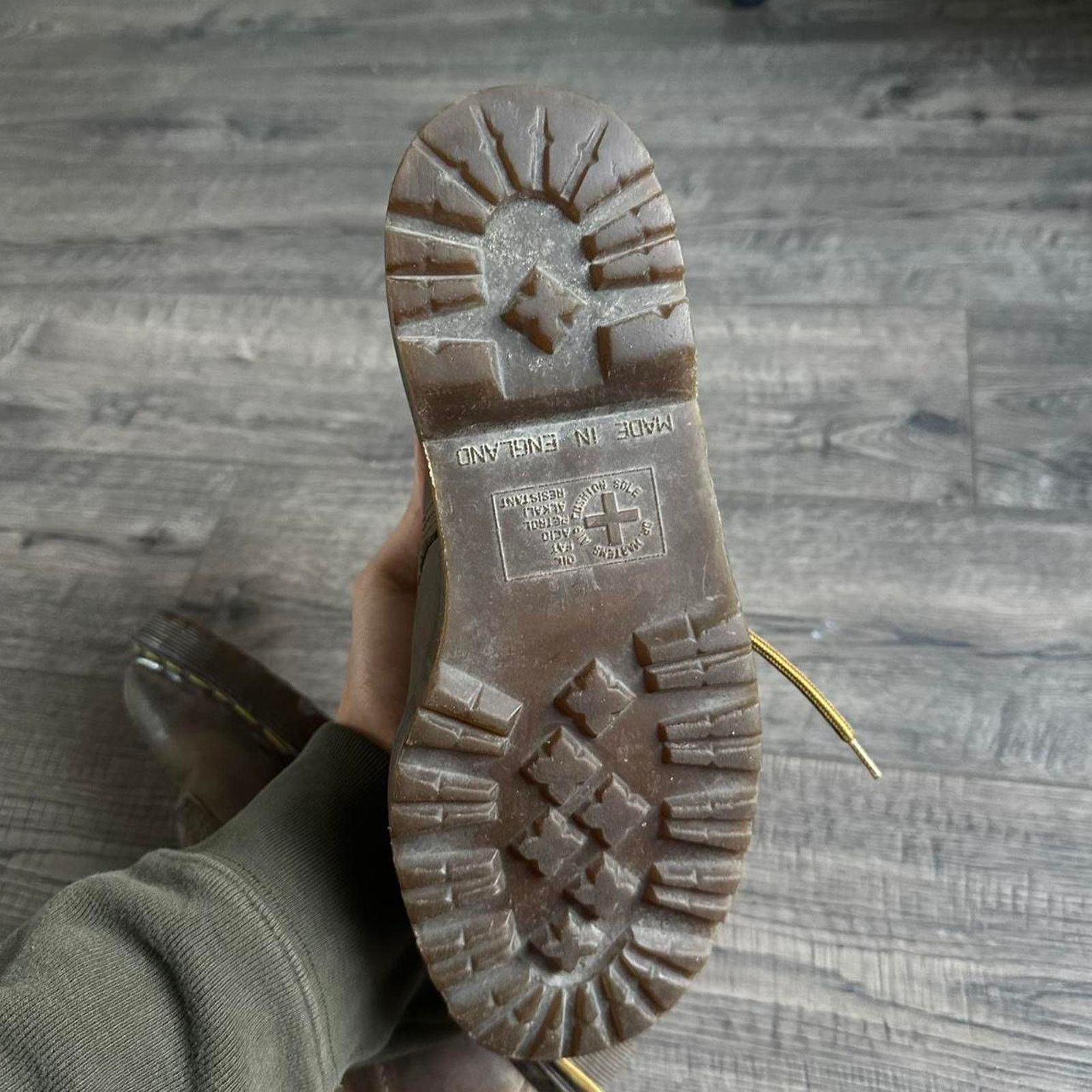 Dr. Martens × Vintage Vintage Dr Doc Martens Made In England Brown Leather Boots Size US 6 / EU 39 - 5 Thumbnail