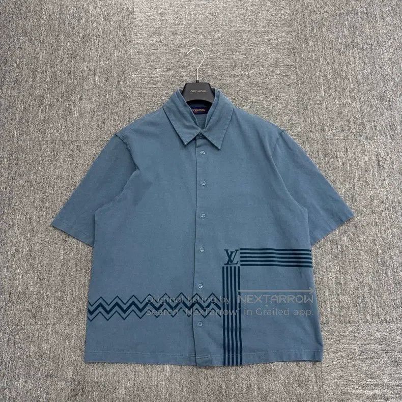 Louis Vuitton Louis Vuitton Flocked striped short sleeves shirt Size US L / EU 52-54 / 3 - 1 Thumbnail