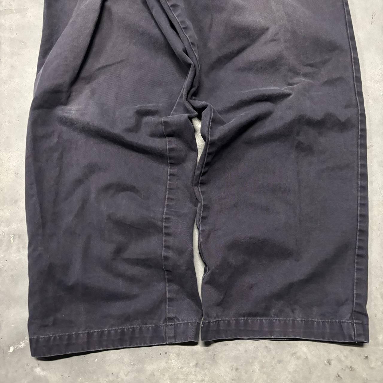 Japanese Brand × Vintage Crazy Vintage Y2K/2000s Baggy Faded Black Essential Casual Pants! Size US 34 / EU 50 - 6 Thumbnail