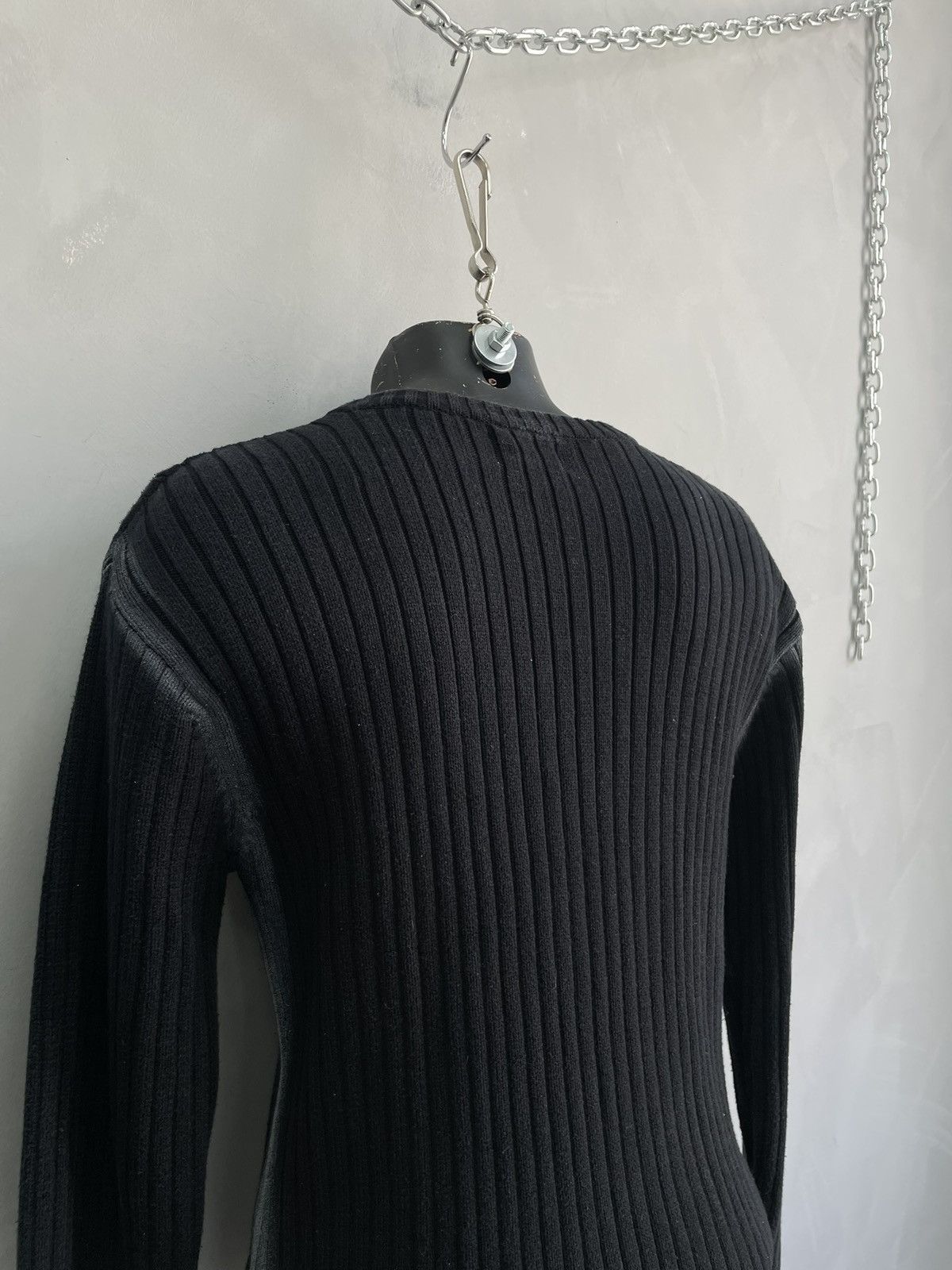 If Six Was Nine If six was nine style y2k Black Ribbed Knit Sweater Size L Size US L / EU 52-54 / 3 - 9 Thumbnail