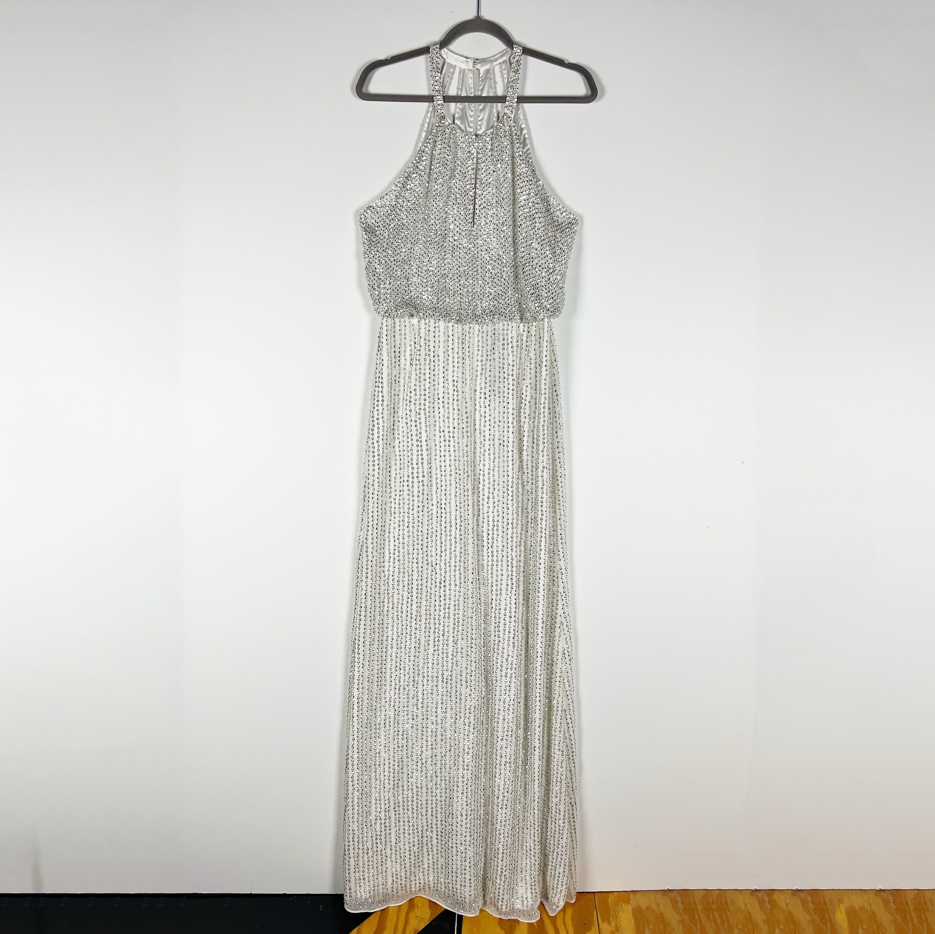 Parker NEW Parker Lita Halter Keyhole Sequin Size XL / US 12-14 / IT 48-50 - 1 Thumbnail