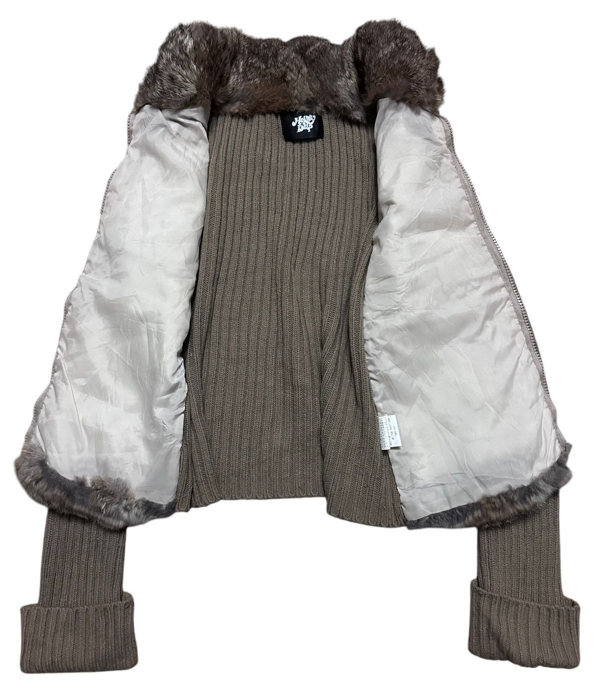 If Six Was Nine × Japanese Brand × Vintage 🇯🇵 Vintage Japan Honey Drop Rabbit Fur Avant-garde Knitwear Size US S / EU 44-46 / 1 - 5 Thumbnail