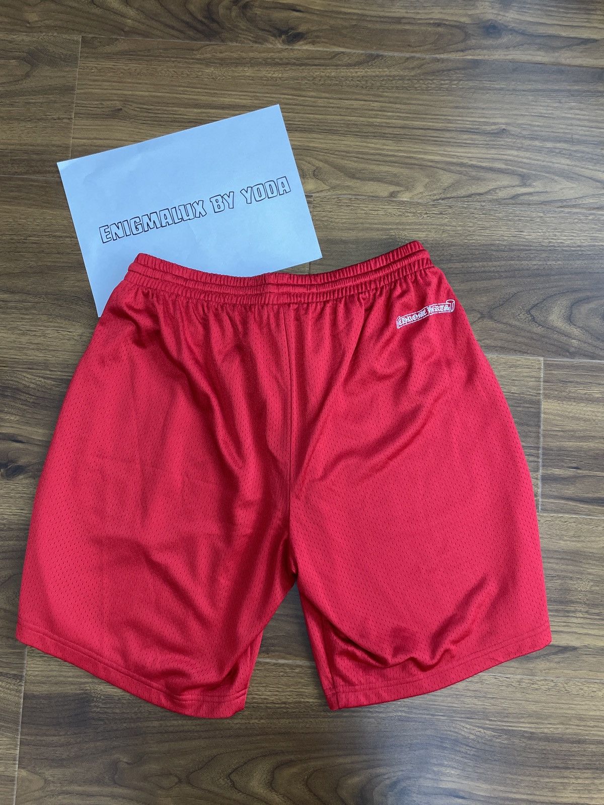 Chrome Hearts CHROME HEARTS MESH VARSITY SHORTS RED XL | Grailed