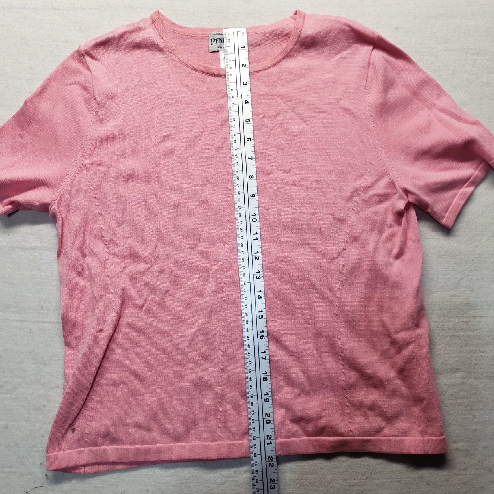 Pendleton VINTAGE Pendleton Pink Short Sleeve Knit Sweater Adult Women L Large Knit Style Pullover Casual 90s Retro Holiday Size L / US 10 / IT 46 - 4 Thumbnail