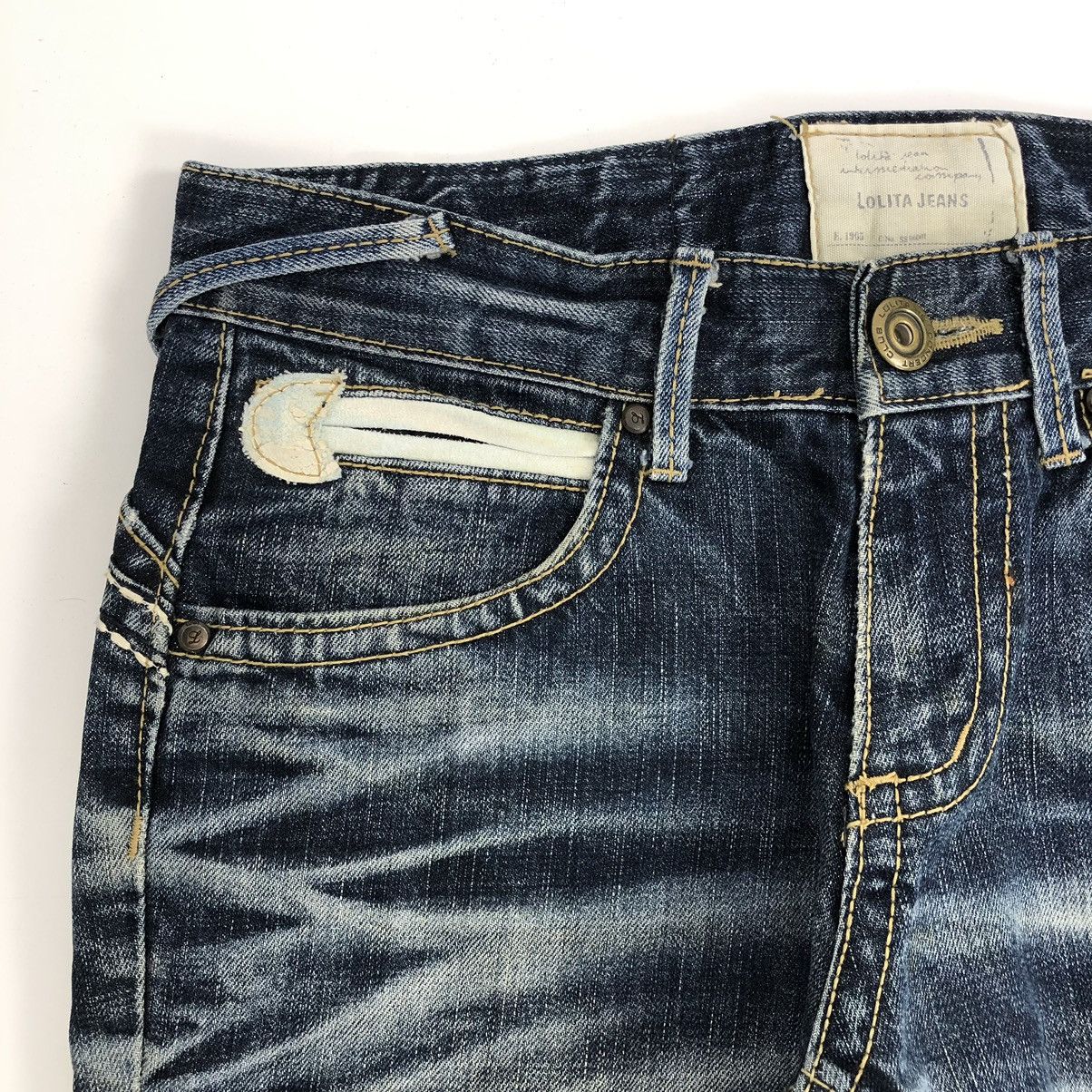 If Six Was Nine 2000s Lolita Distressed Mudmax Lgb Bootcut Flared Jeans Y2K Size US 29 - 6 Thumbnail