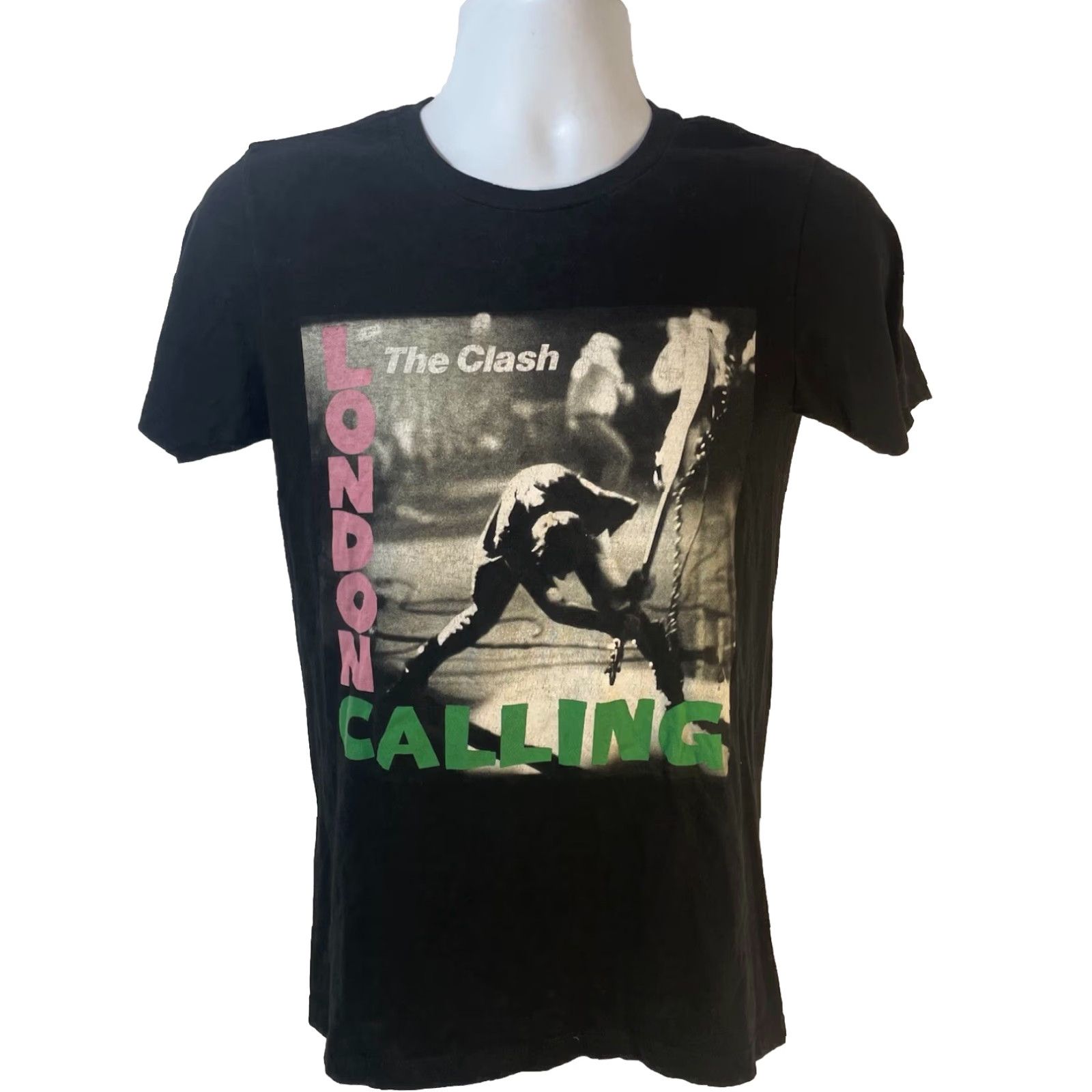 Vintage The Clash Shirt Men Small Black Short Sleeve Front Graphic Crew Size US S / EU 44-46 / 1 - 2 Thumbnail