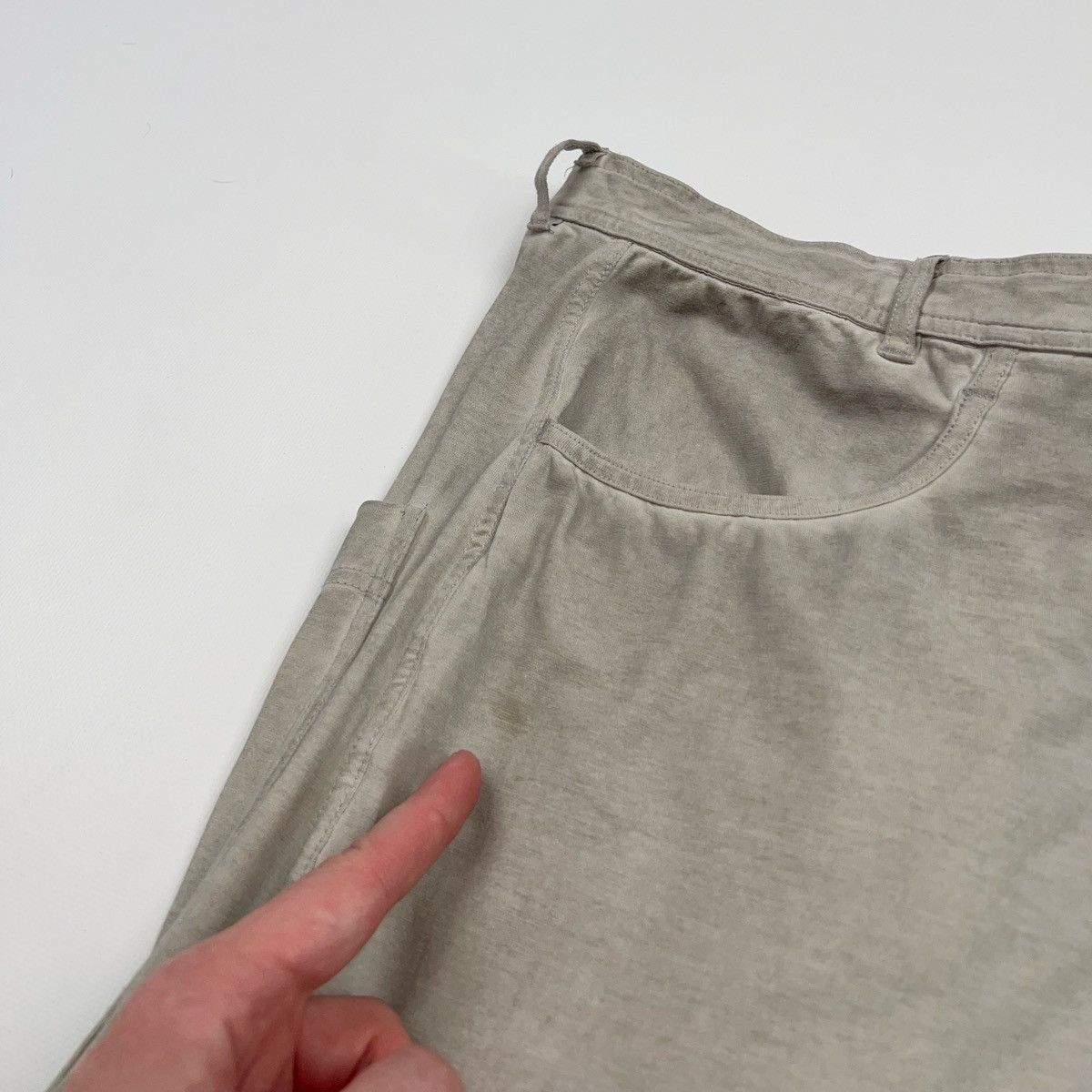 Rundholz Rundholz Stone Washed Grey Trousers Crotch Pants Wide Drop Size 26" / US 2 / IT 38 - 13 Thumbnail