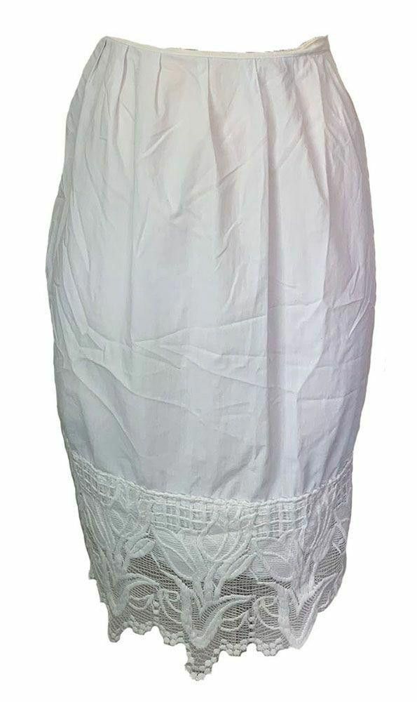 Designer Pre Owned White Hand Made Justan Slip M Size 32" / US 10 / IT 46 - 1 Thumbnail