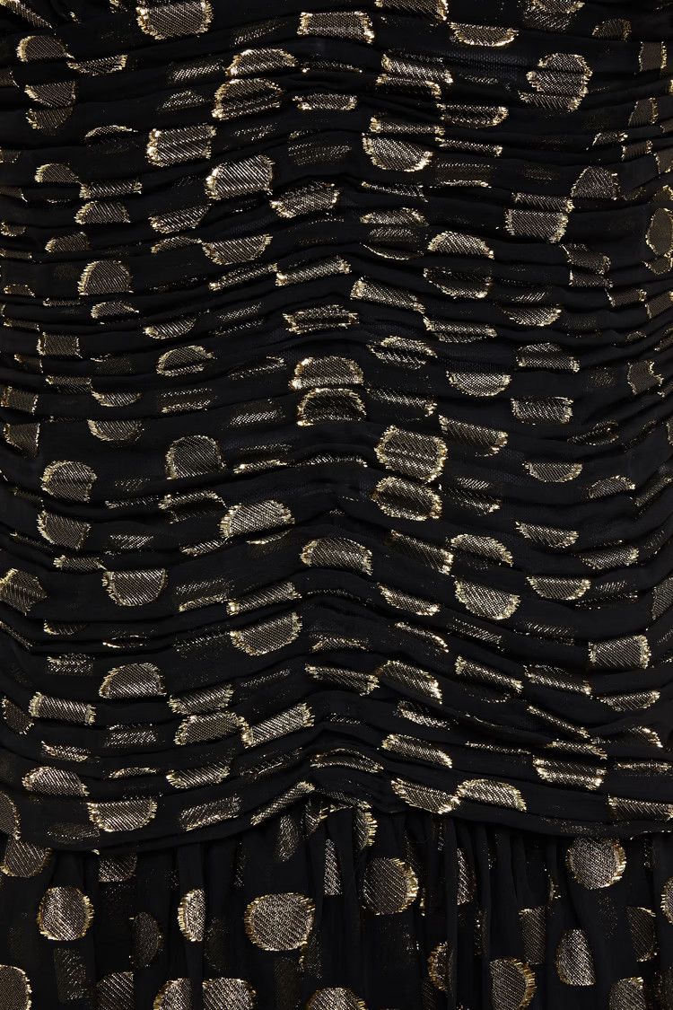 Dolce & Gabbana o1y0825 Sleeveless Midi Dress in Black/Gold Size S / US 4 / IT 40 - 4 Thumbnail