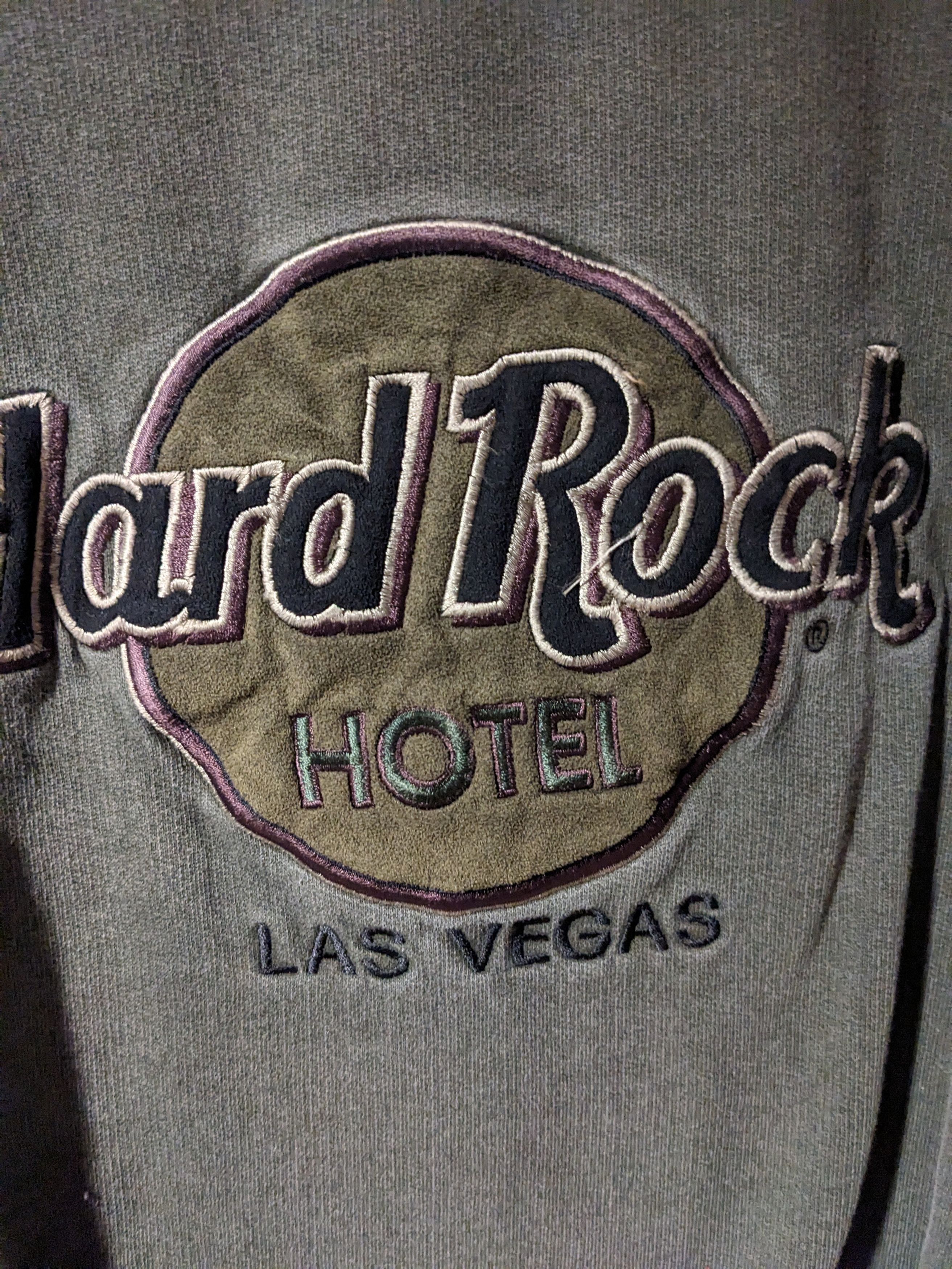 Hard Rock Cafe × Vintage Vintage 90s Hard Rock Cafe Las Vegas Logo X-Large Sweatshirt Size US XL / EU 56 / 4 - 2 Thumbnail