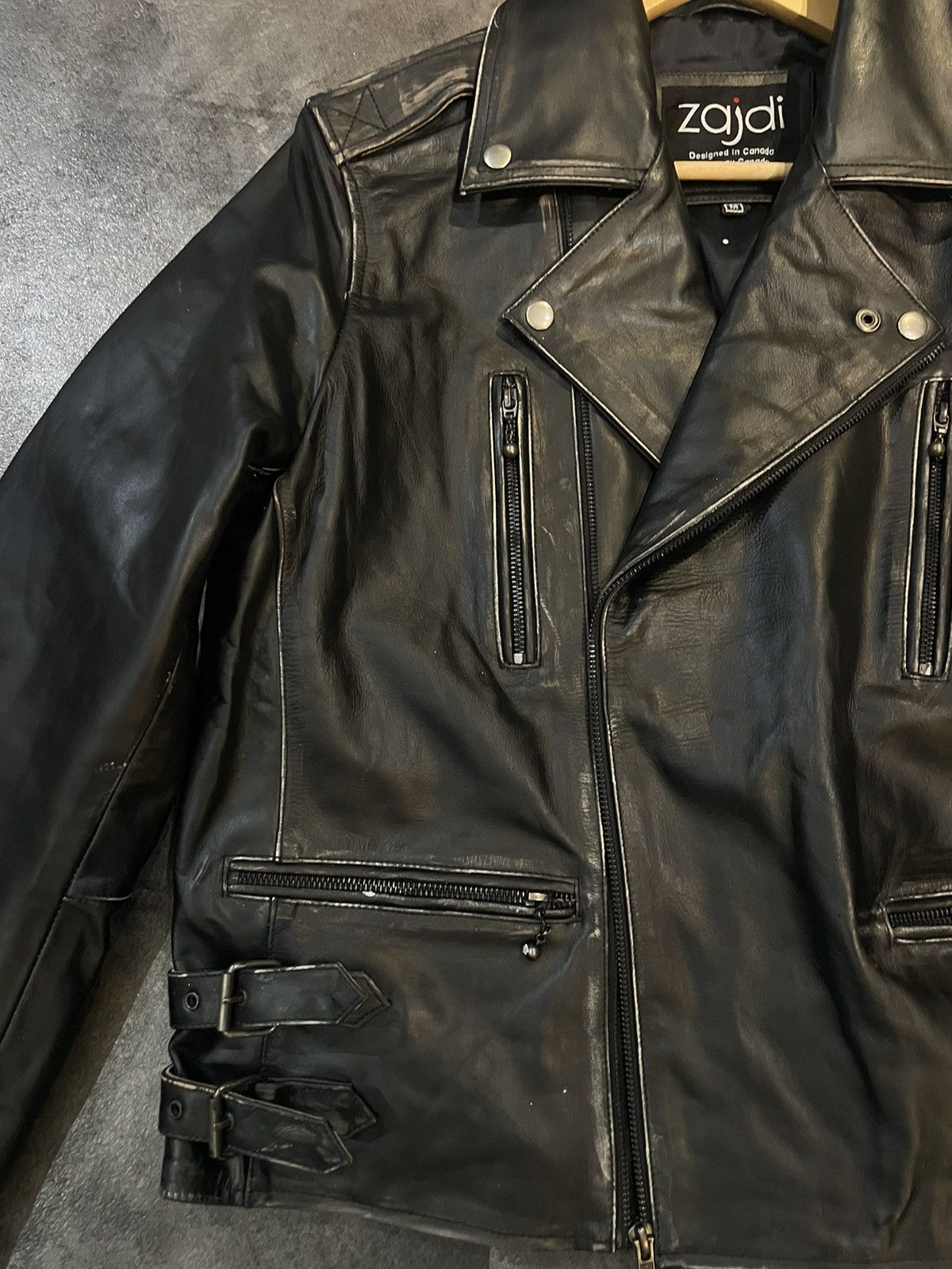 Designer × Genuine Leather Leather Jacket Size US M / EU 48-50 / 2 - 2 Thumbnail