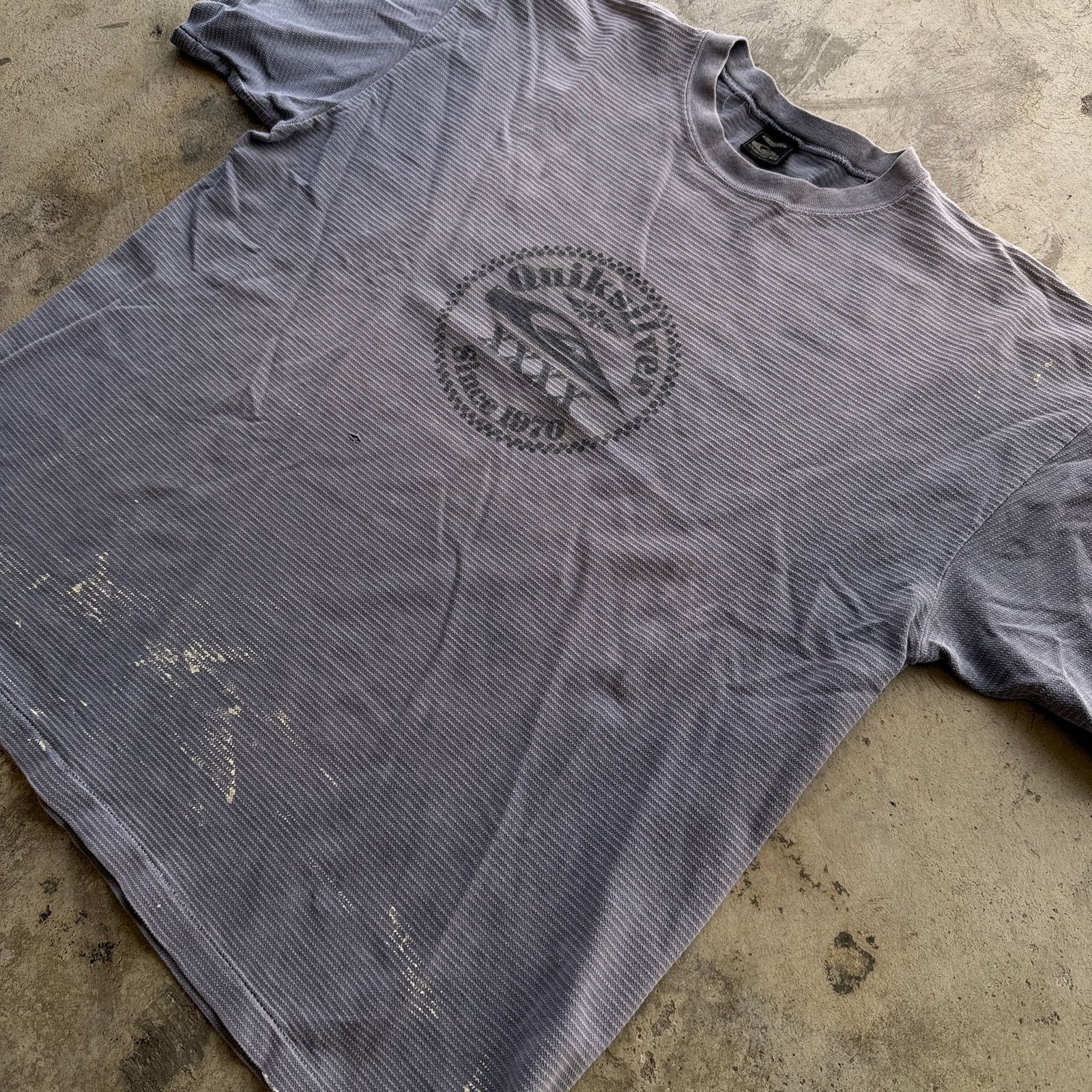Quicksilver Vtg 90s thrashed Quiksilver Ribbed Graphic T-Shirt USA Made Size US XL / EU 56 / 4 - 3 Thumbnail