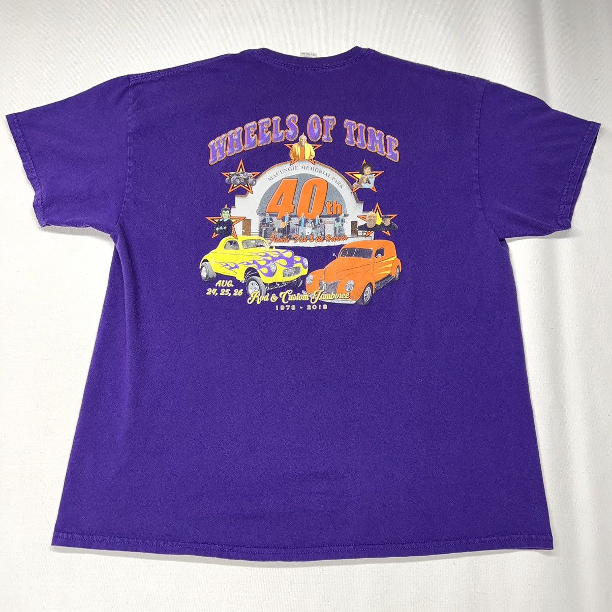Gildan × Vintage VTG Car Tee Shirt Purple Hot Rod Classic Custom Auto Graphic Size US XL / EU 56 / 4 - 1 Thumbnail