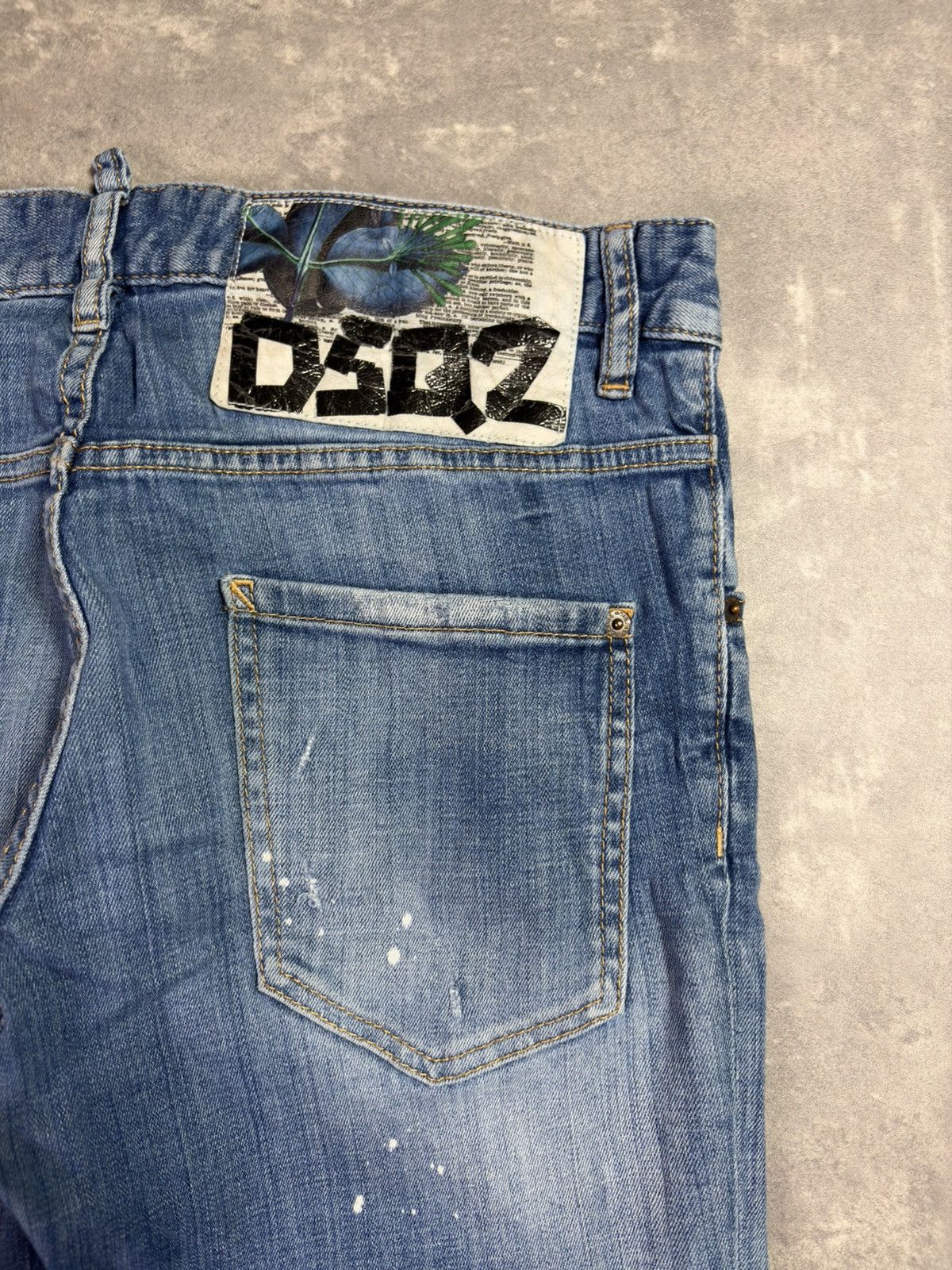 Dsquared2 Dsquared2 Paint Splattered Faded Distressed Denim Jeans 48 Size US 32 / EU 48 - 14 Thumbnail