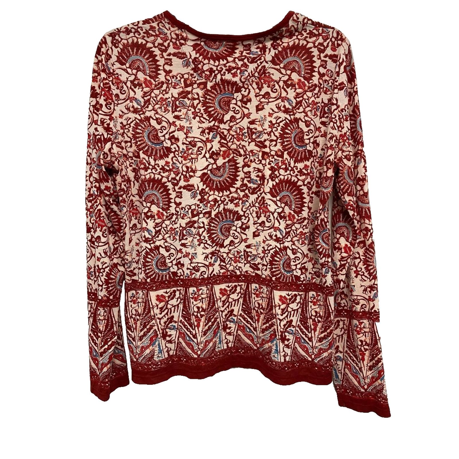 Tory Burch Tory Burch Floral Print Crew Neck top Pima Cotton M A001418 Size M / US 6-8 / IT 42-44 - 2 Thumbnail