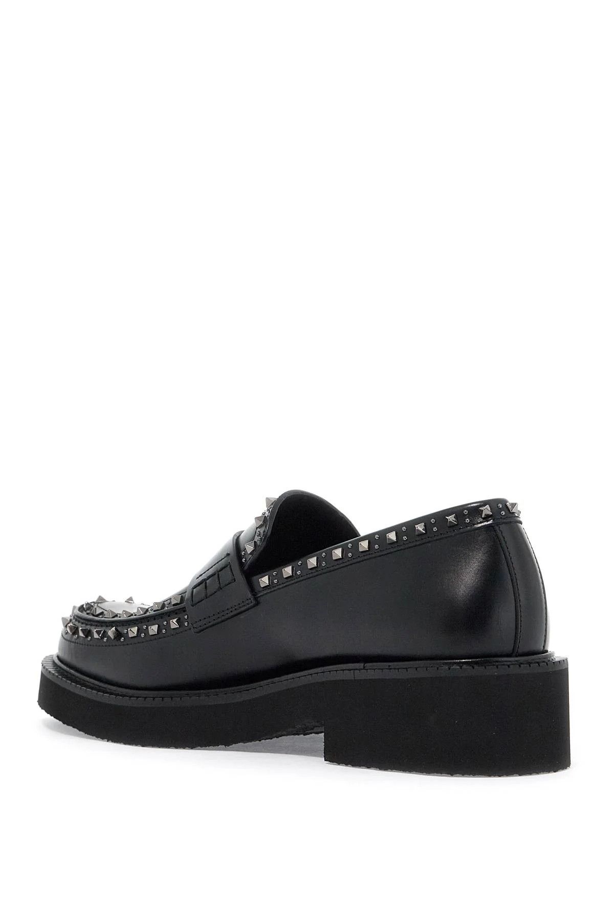 Valentino o1s22i1n1224 Gentleglam Leather Loafers in Black Size US 11 / EU 44 - 3 Thumbnail