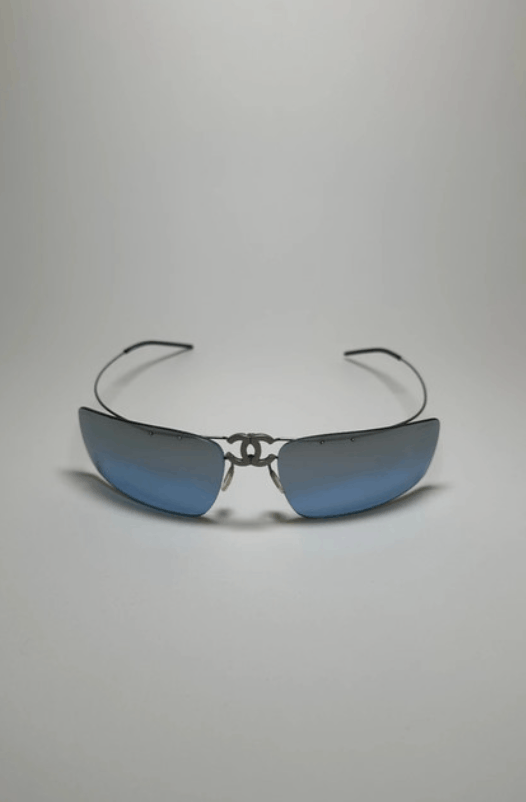 Chanel CHANEL Sunglasses 4032 Rimless Rhinestone 4017 Shields Size ONE SIZE - 1 Thumbnail