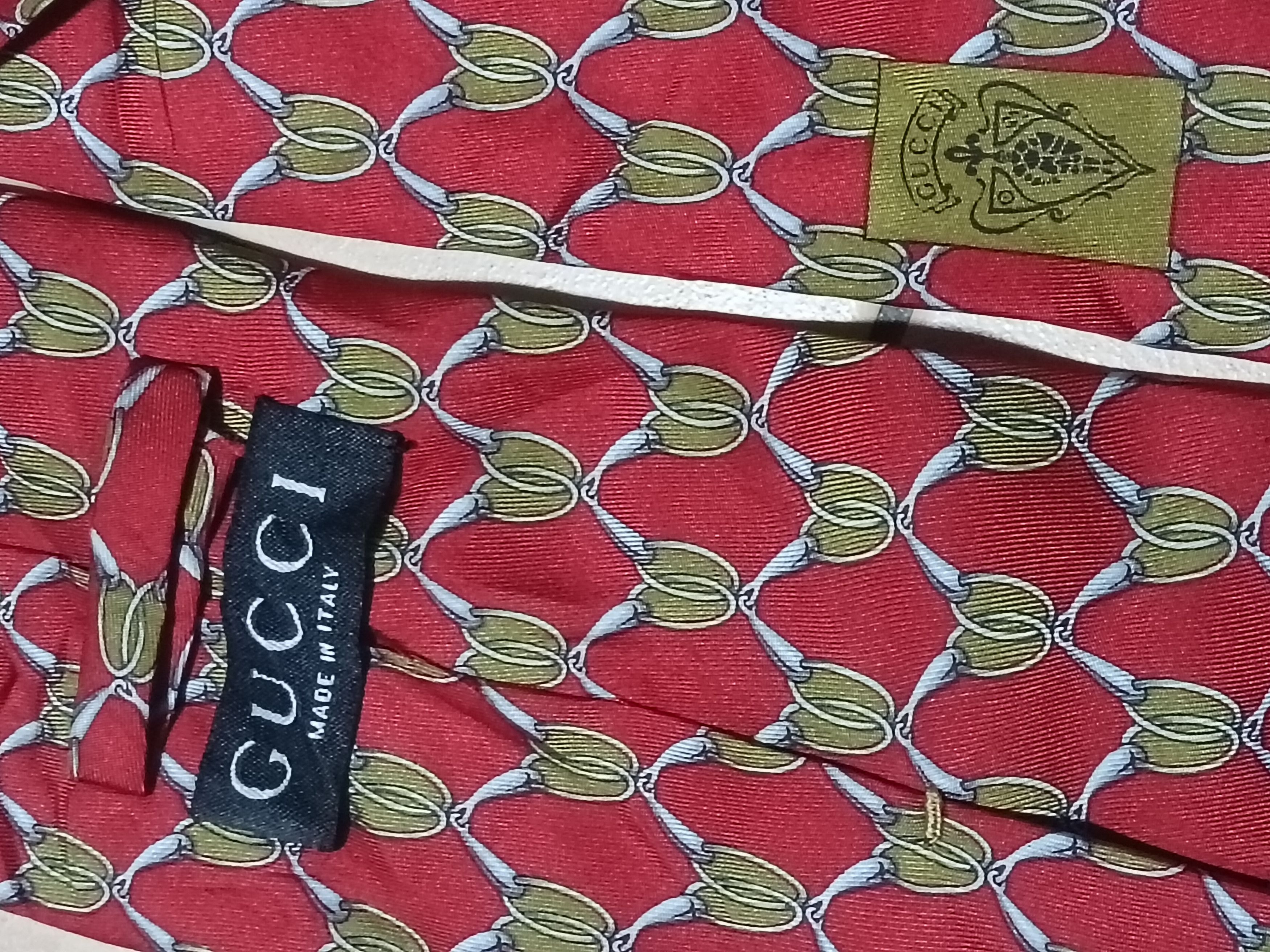 Gucci VINTAGE GUCCI SILK NECKTIE Size ONE SIZE - 3 Thumbnail