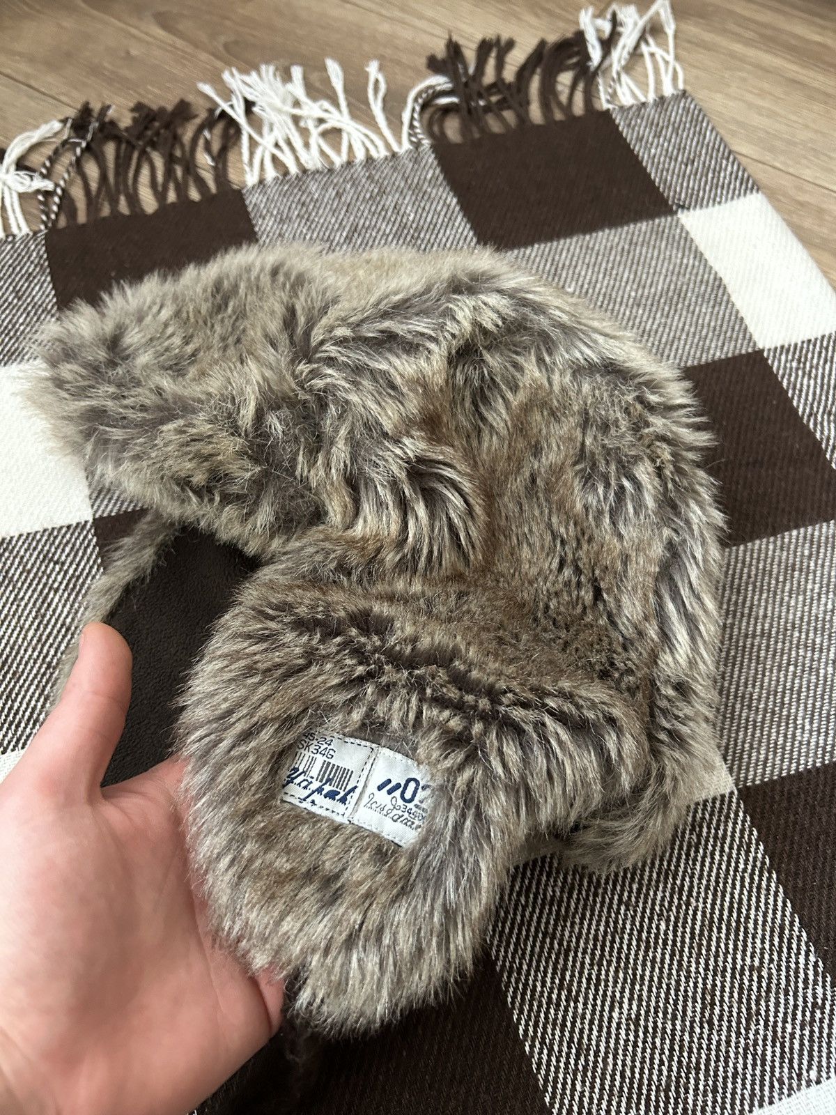 If Six Was Nine × Le Grande Bleu (L.G.B.) × Vintage Vintage Fur Ushanka hats y2k is six was nine lgb Size ONE SIZE - 4 Thumbnail