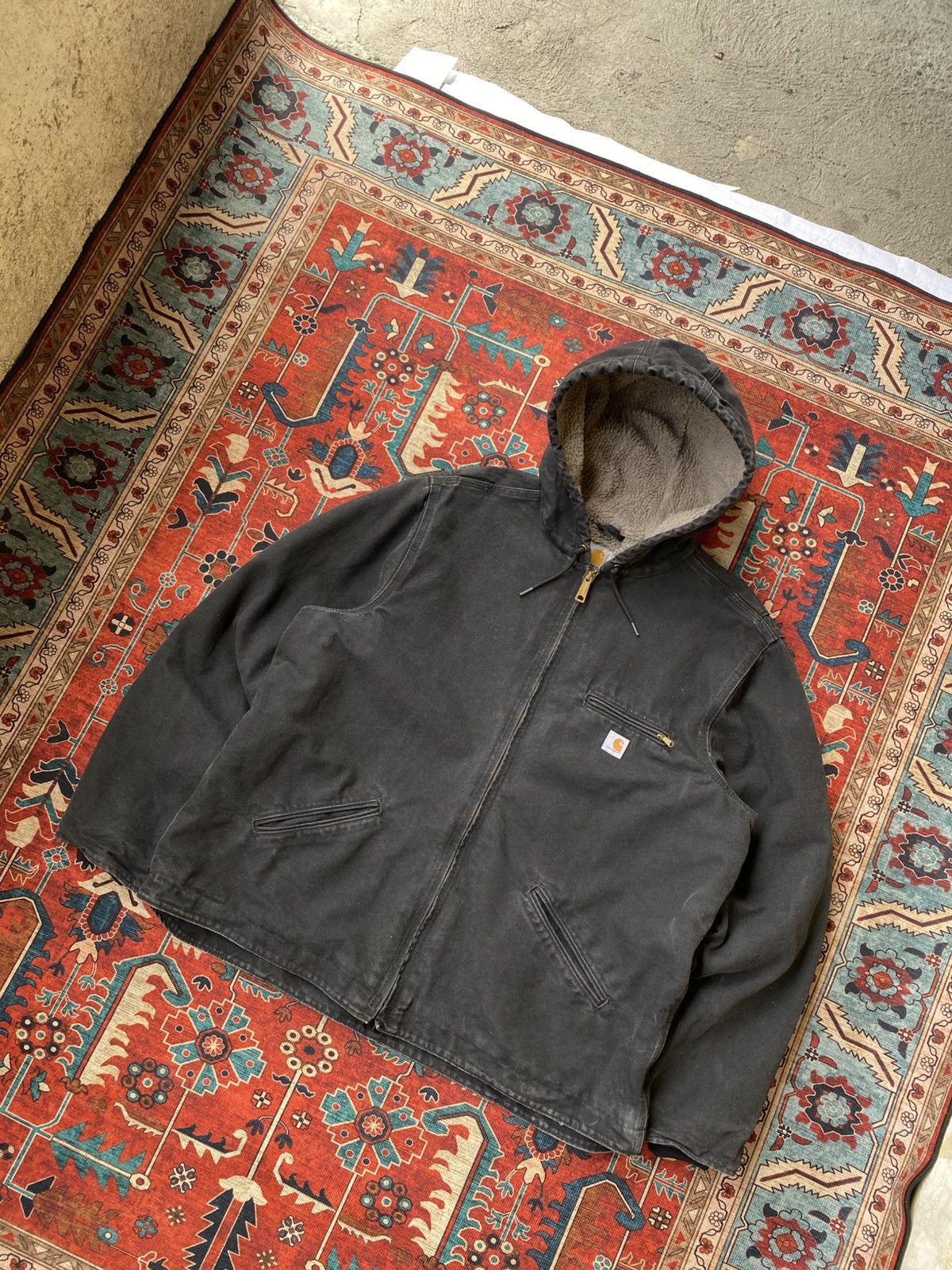 Carhartt SOLD OUT Carhartt Women Jacket sherpa lined WJ141 BLK Size US XL / EU 56 / 4 - 4 Thumbnail