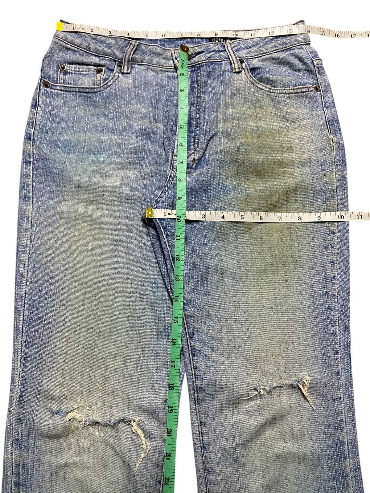 If Six Was Nine Vintage Japanese Brand Natural Garage Grunge Flare Jeans Size US 27 - 17 Thumbnail