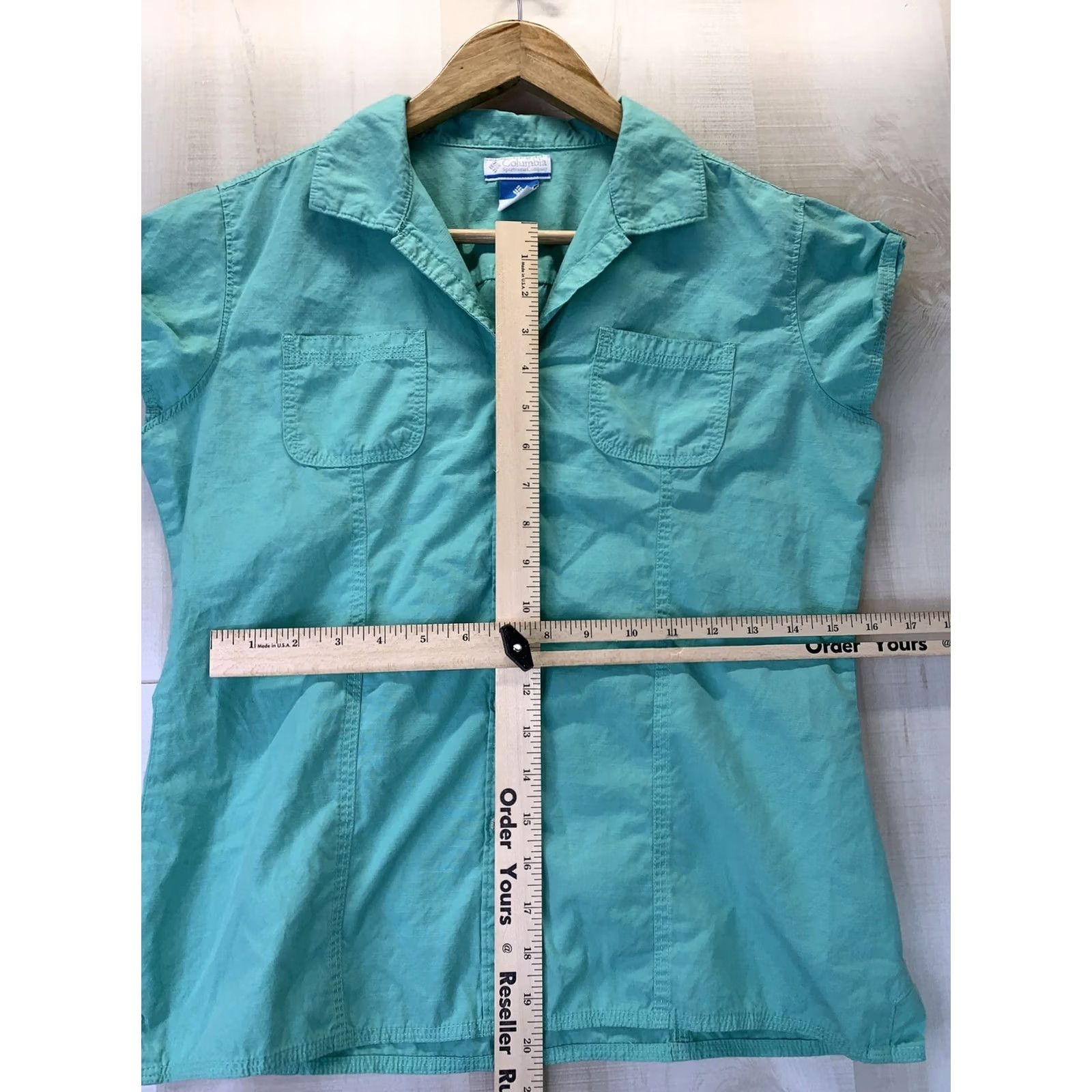 Altea Columbia Shirt Teal Short Sleeve Button Up Women M XS? Not Applicable Size M / US 6-8 / IT 42-44 - 5 Thumbnail